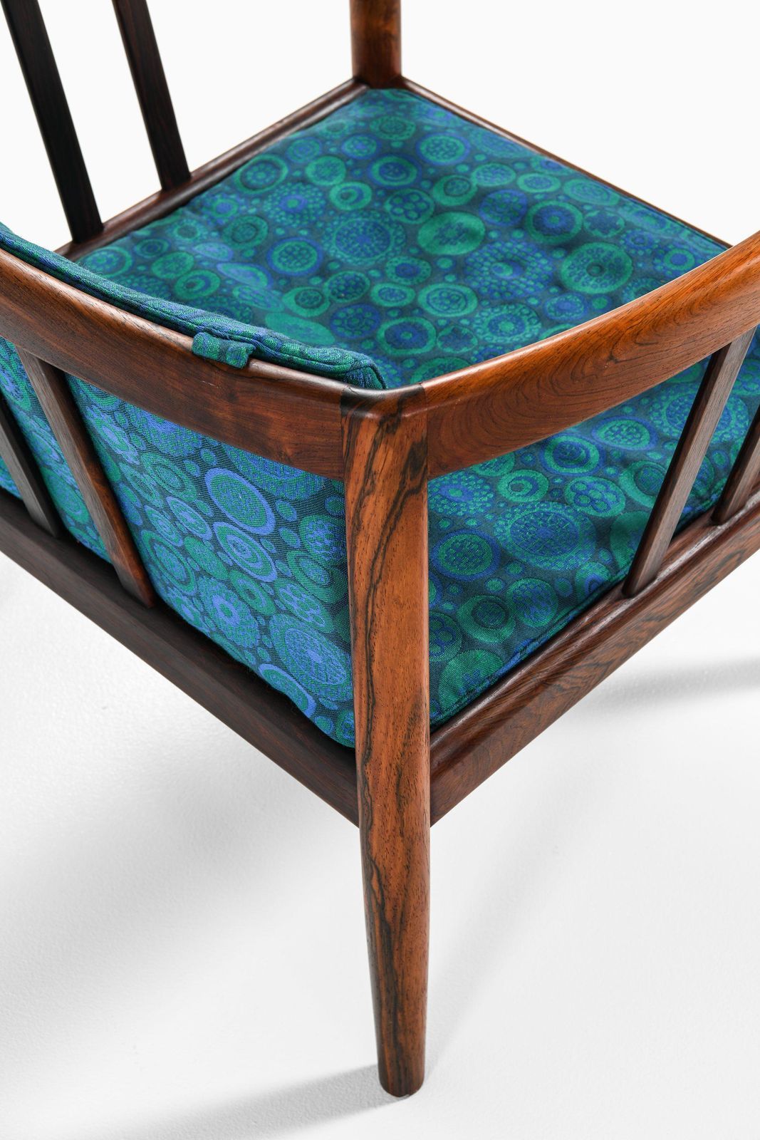Easy Chairs In Rosewood And Original Fabric By Illum Wikkelsø, 1964 photo vinterior