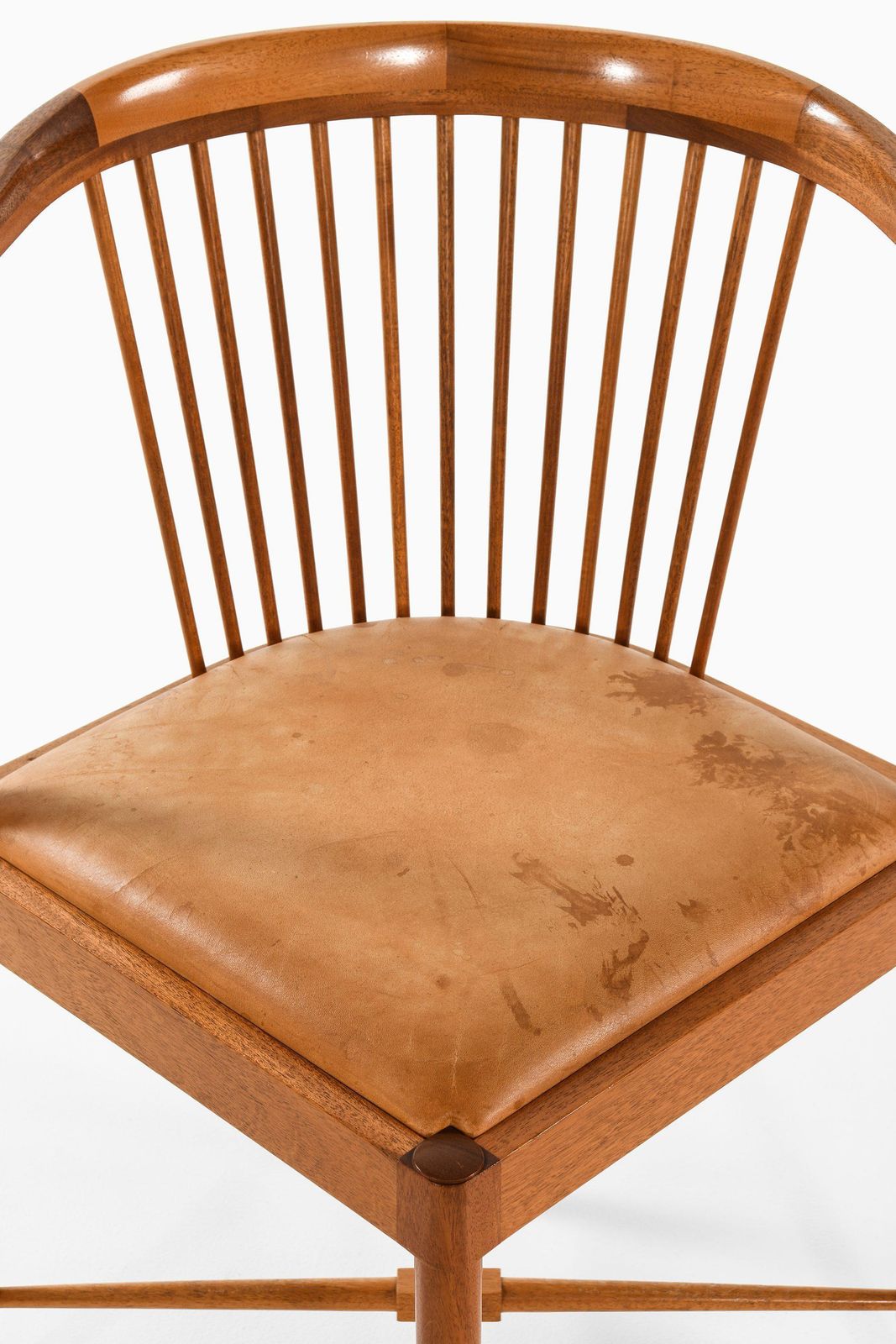 Set Of 8 Dining Chairs In Mahogany And Leather By Børge Mogensen, 1944 photo Furniture