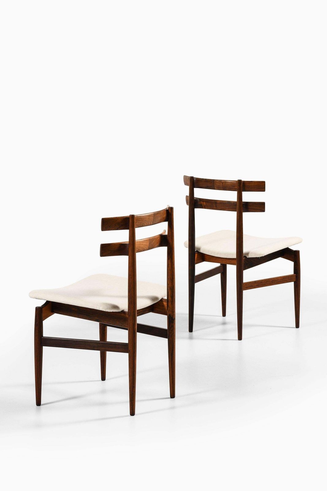 Set Of 14 Dining Chairs In Rosewood By Poul Hundevad, 1960's photo for sale