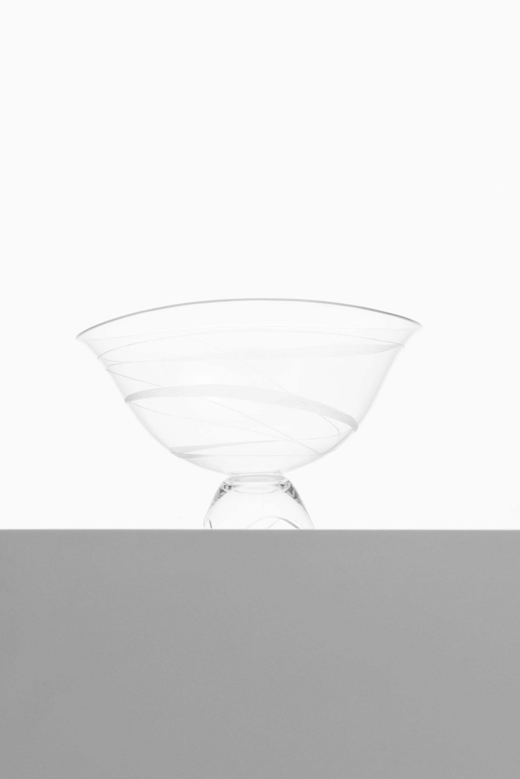 Vicke Lindstrand Glass Vase Produced By Kosta In Sweden photo furniture