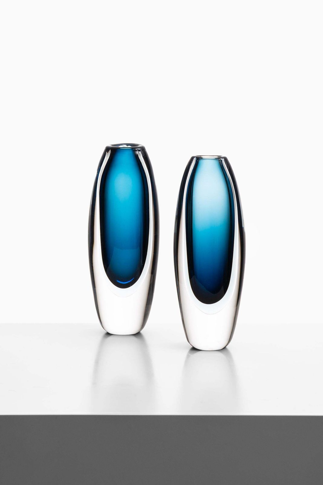 Vicke Lindstrand Glass Vases Produced By Kosta In Sweden photo furniture
