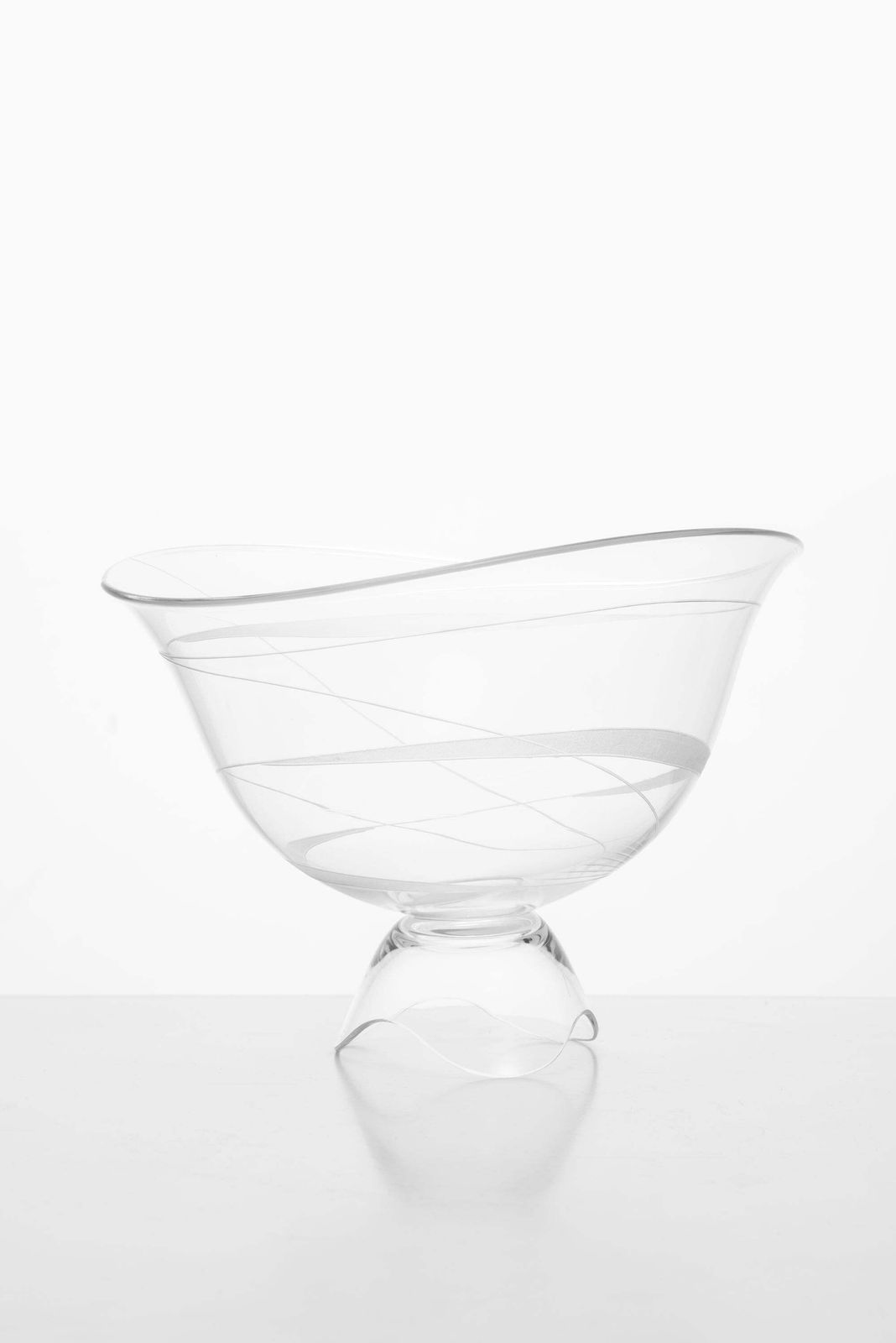 Vicke Lindstrand Glass Vase Produced By Kosta In Sweden photo 2123.0