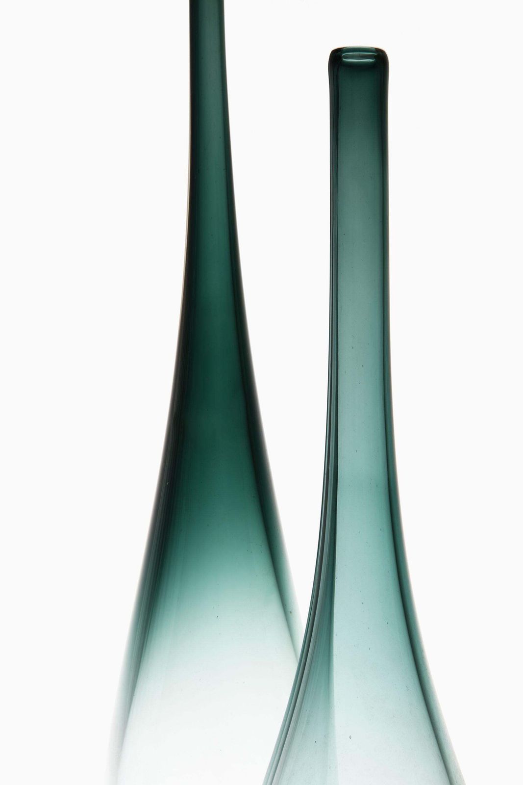 Pair Of Glass Vases By Bengt Orup, 1950’s photo furniture