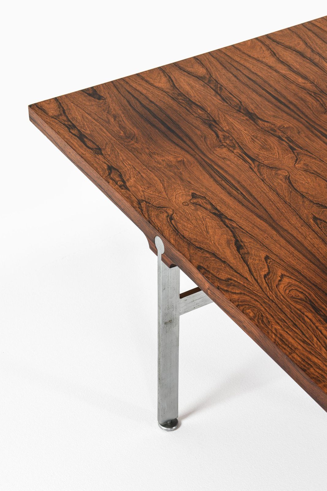 Coffee Table In Steel And Rosewood By Sven Ellekær, 1970s photo Furniture