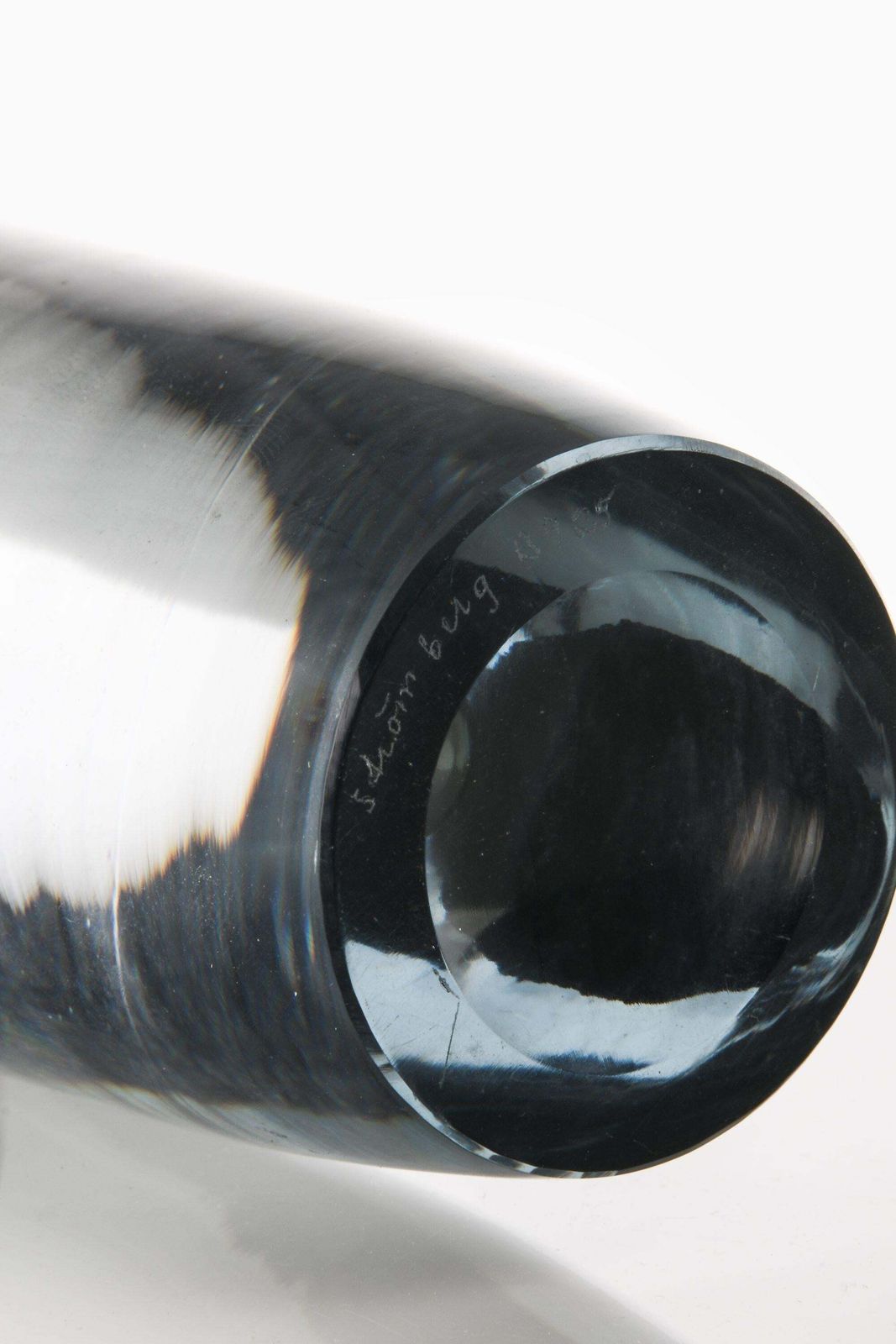 Glass Vase In Black By Gunnar Nylund, 1950's photo 2123.0