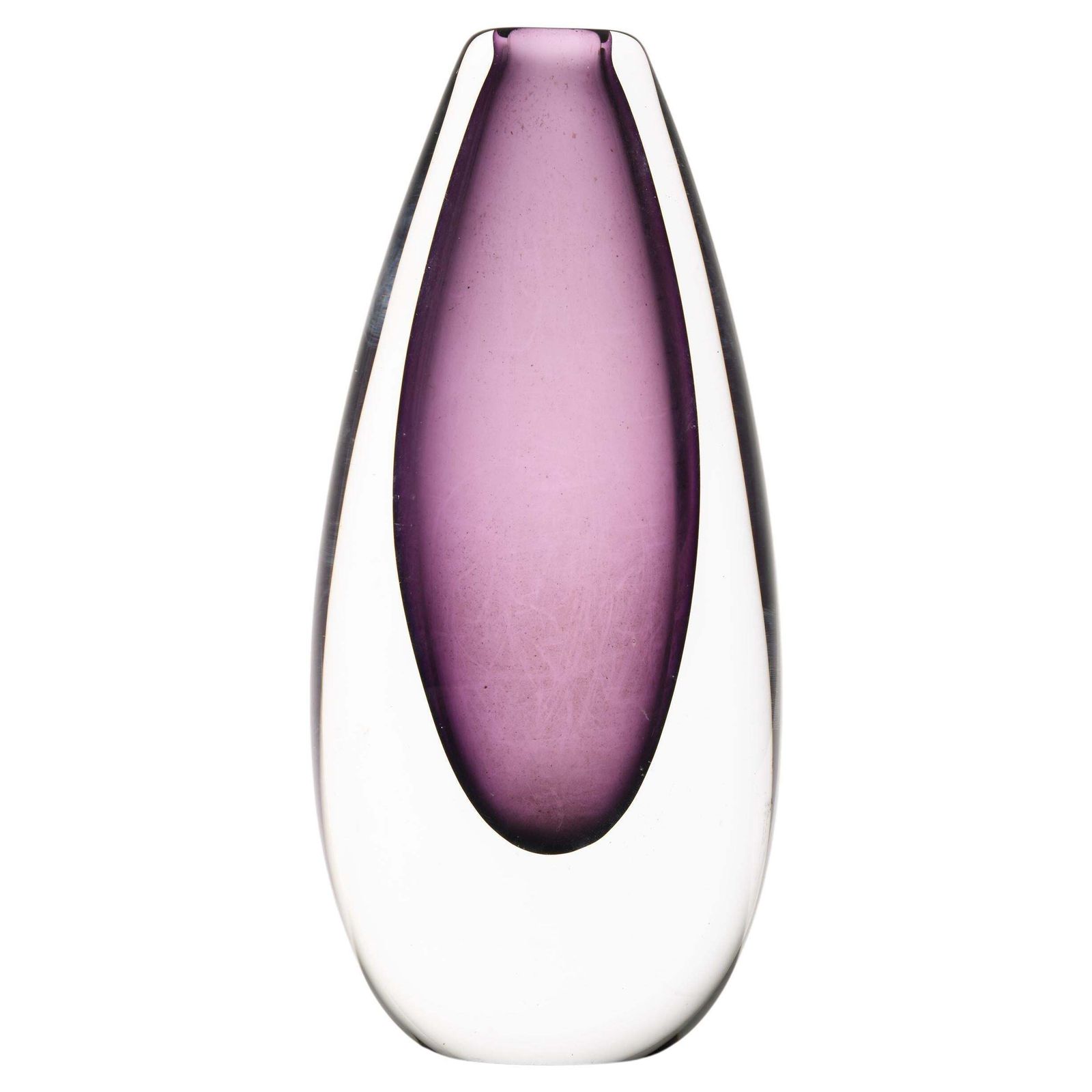 Glass Vase In Purple, 1950's