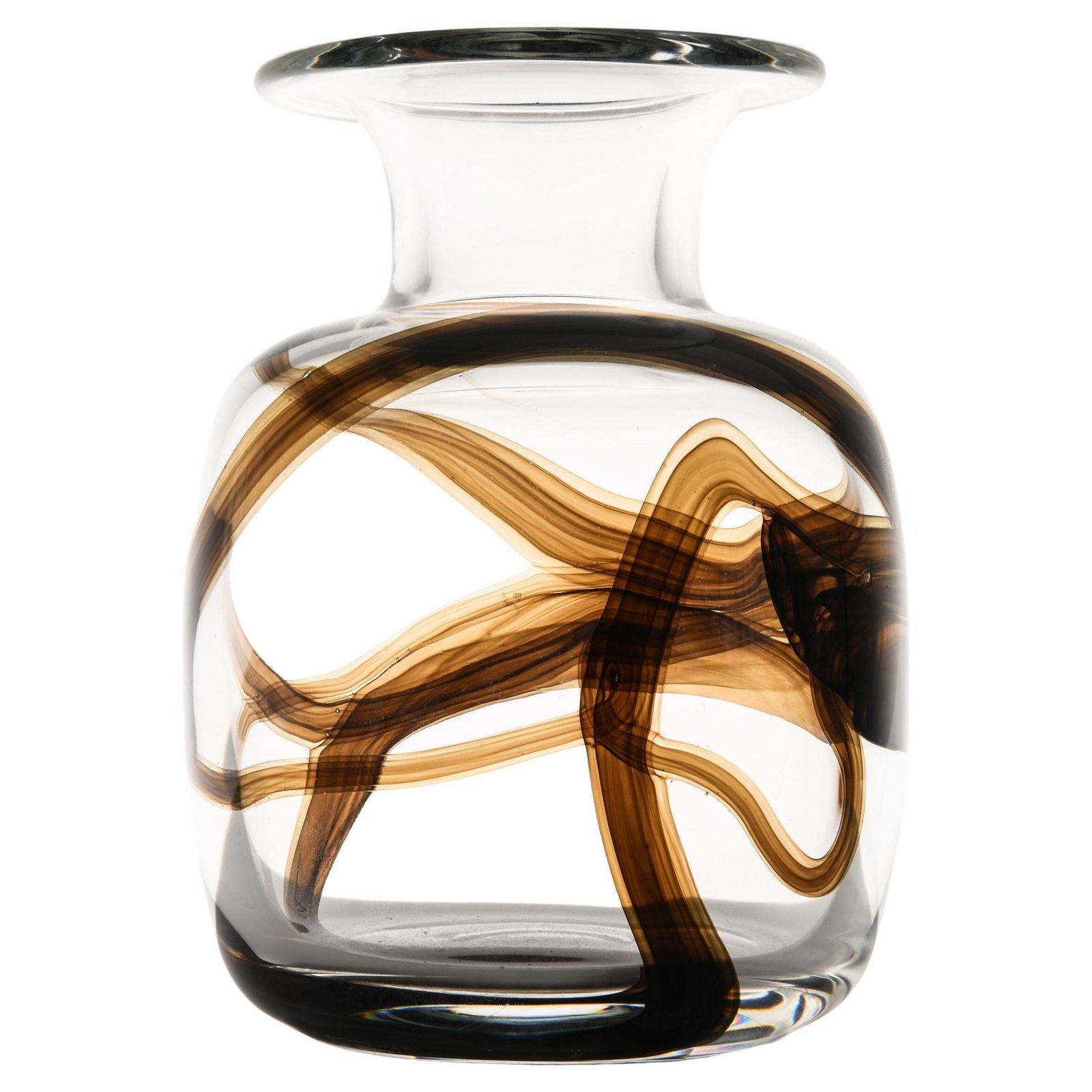 Tundra Glass Vase By Michael Bang, 1970's