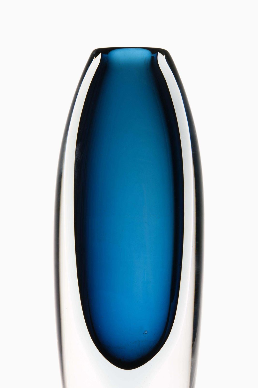 Dark Blue Glass Vase By Vicke Lindstrand, 1960's photo furniture
