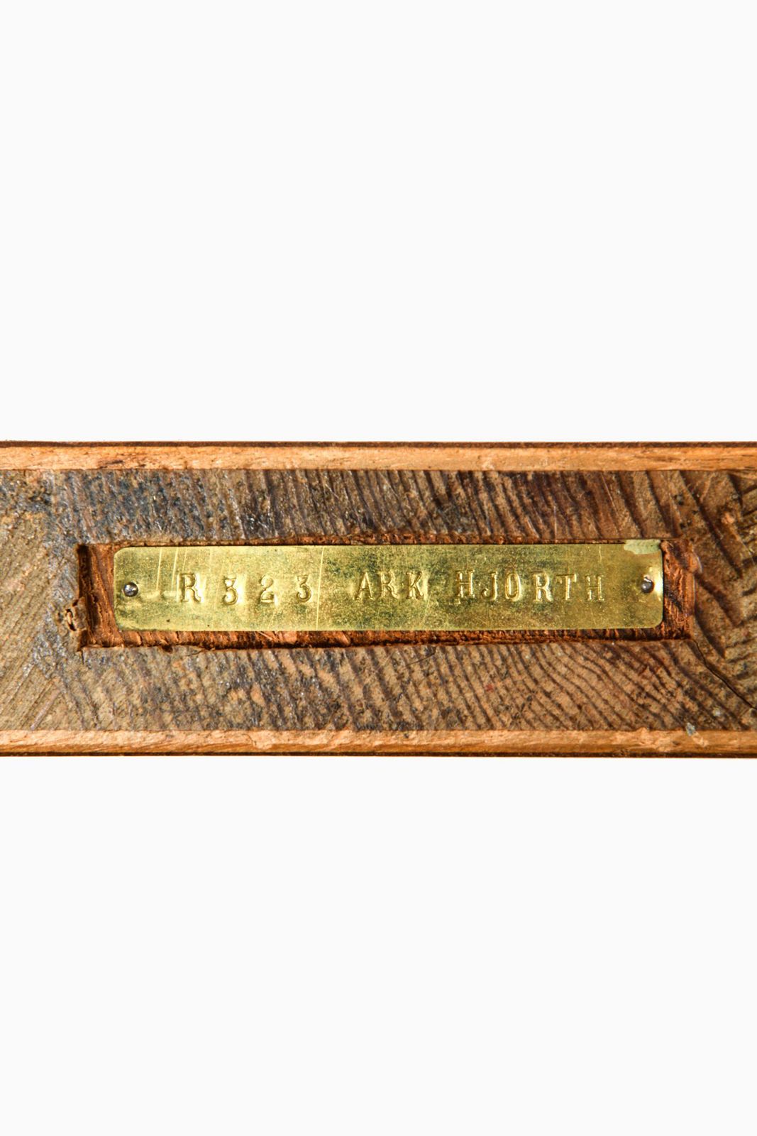 Triangular Coffee Table In Elm And Raw Glass Top By Axel Einar Hjorth, 1940's photo buy