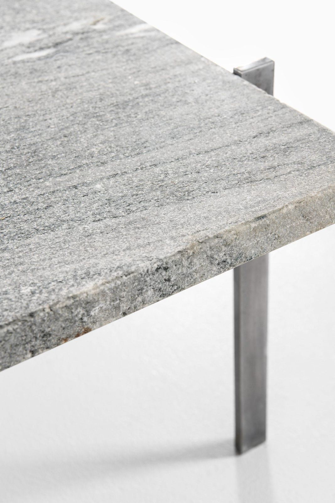 Coffee Table In Steel With Cipollini Marble Top By Poul Kjærholm, 1950s photo Furniture