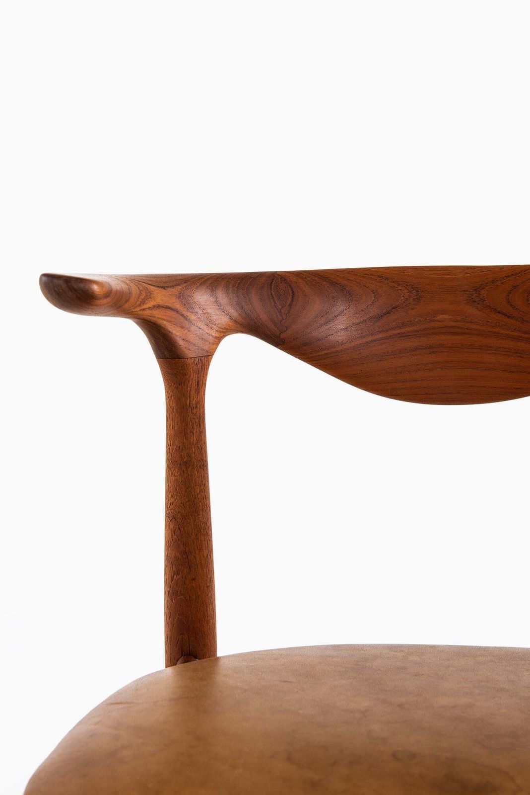 Knud Færch Cowhorn Armchairs By Slagelse Møbelfabrik In Denmark photo for sale