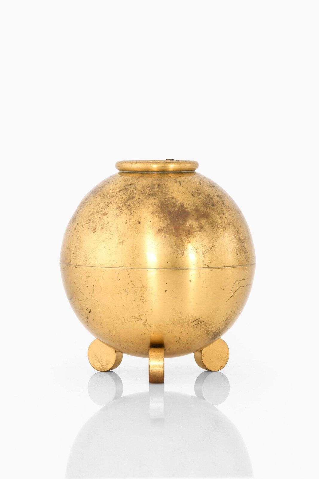 Carl Einar Borgström Vase Produced By Ystad Metall In Sweden photo for sale
