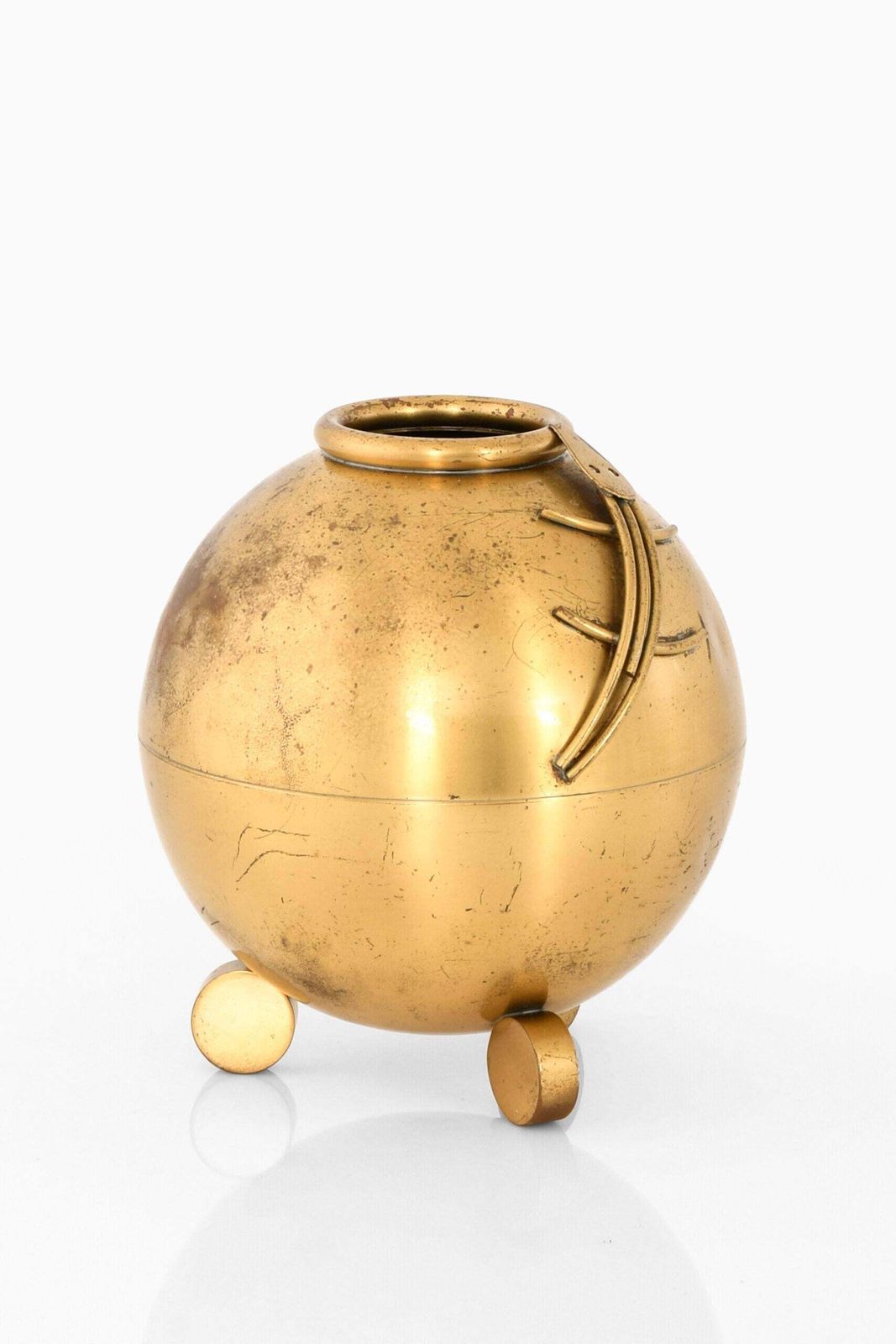 Carl Einar Borgström Vase Produced By Ystad Metall In Sweden photo 3397.0