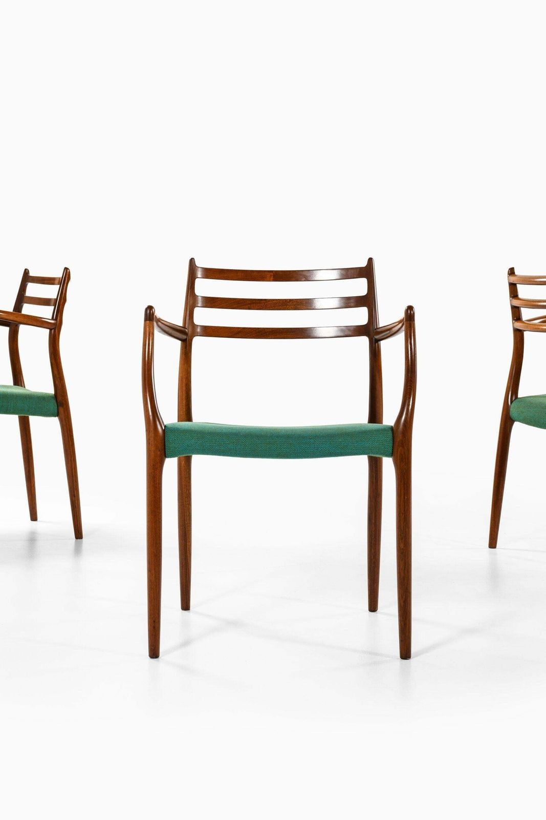 Niels Otto Møller Armchairs Model 62 Produced By J.L Møllers Møbelfabrik photo furniture