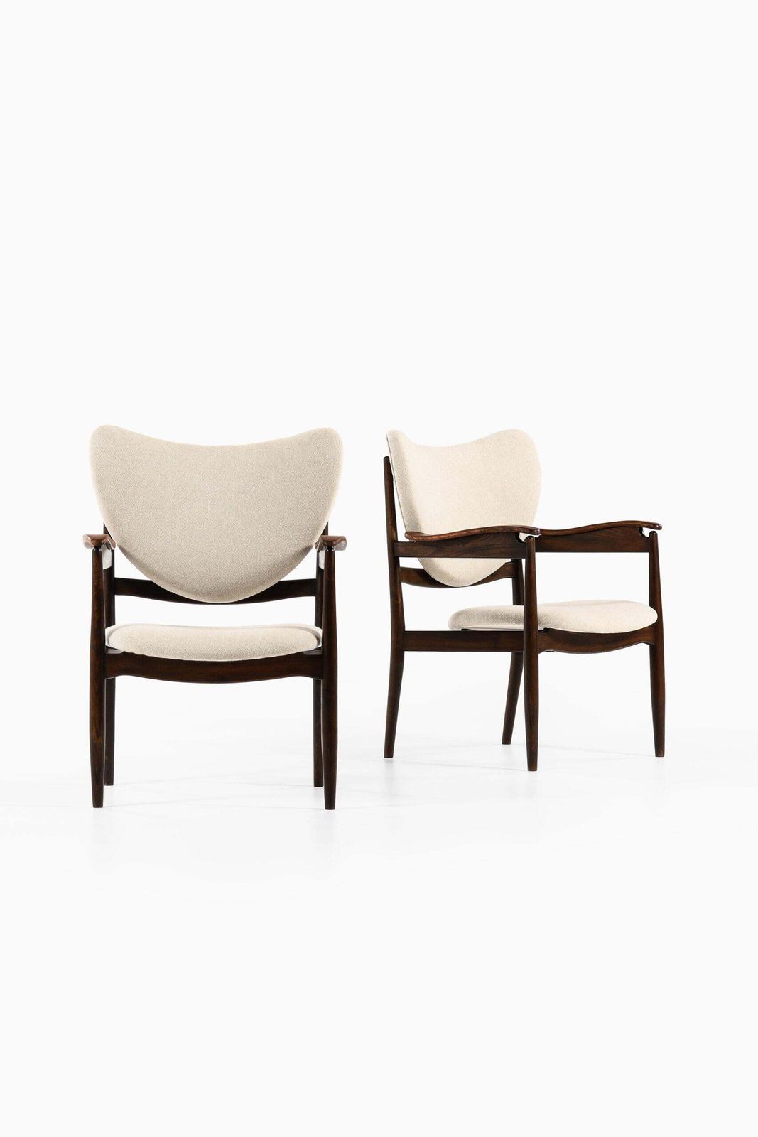Finn Juhl Armchairs Produced By Søren Willadsen Møbelfabrik In Denmark photo for sale