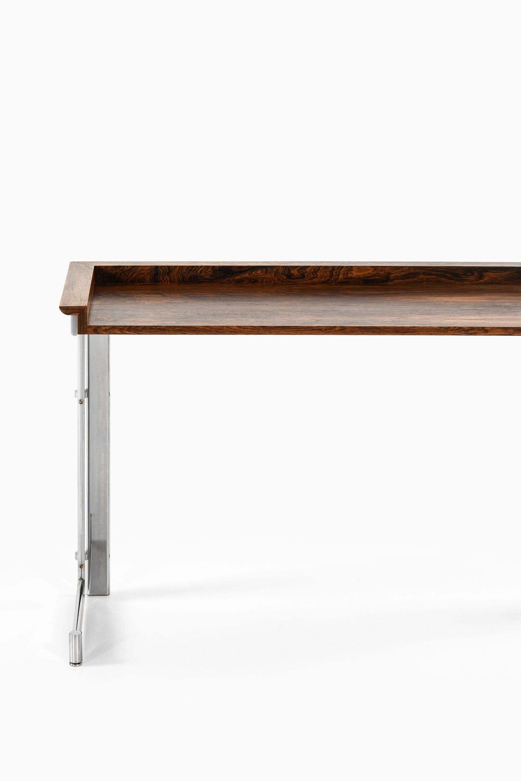 Side Table In Rosewood And Chromed Steel By Jan Lunde Knudsen, 1960's photo Furniture