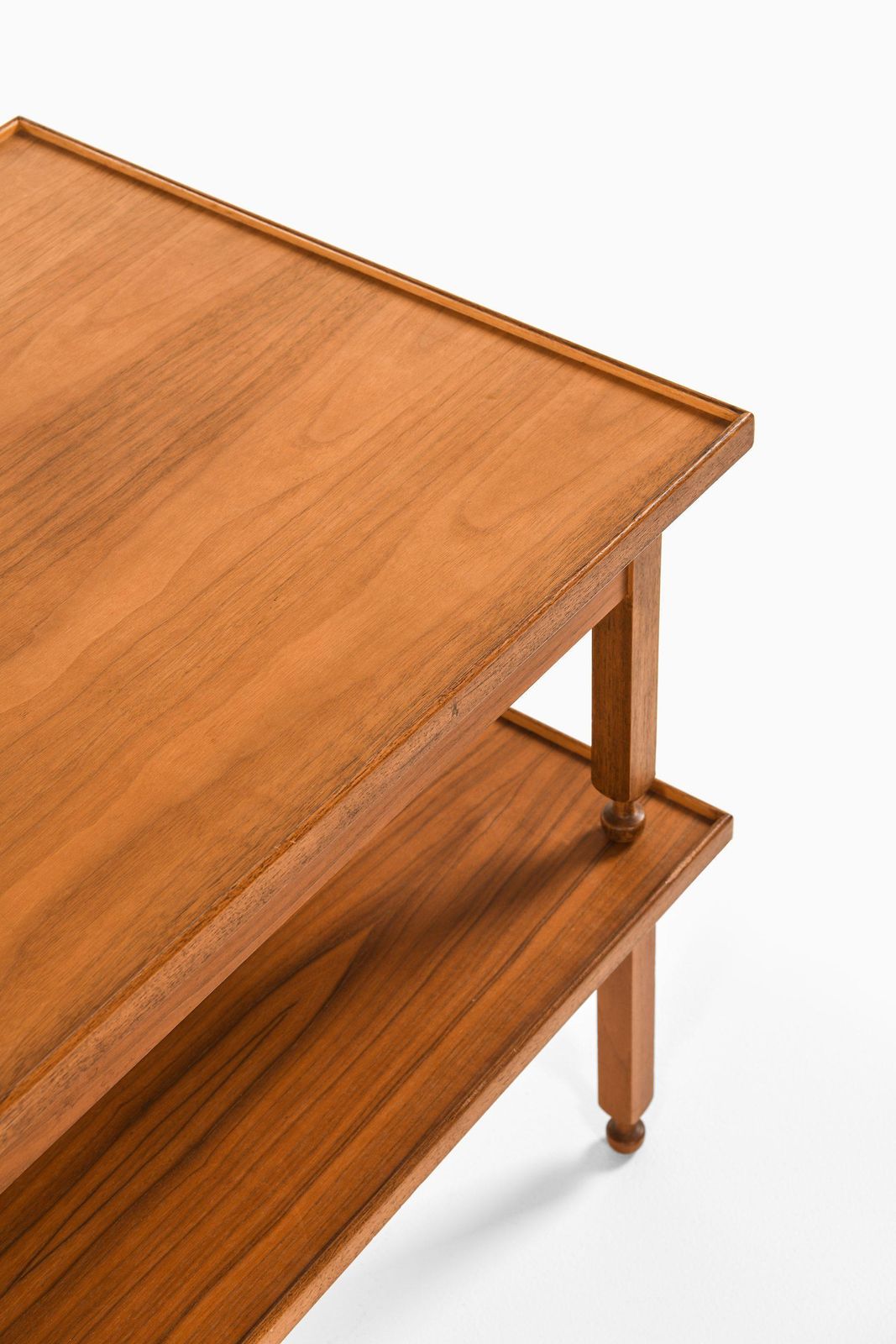 Pair Of Side Tables In Mahogany, Walnut And Brass By Josef Frank, 1950's photo 12740.0