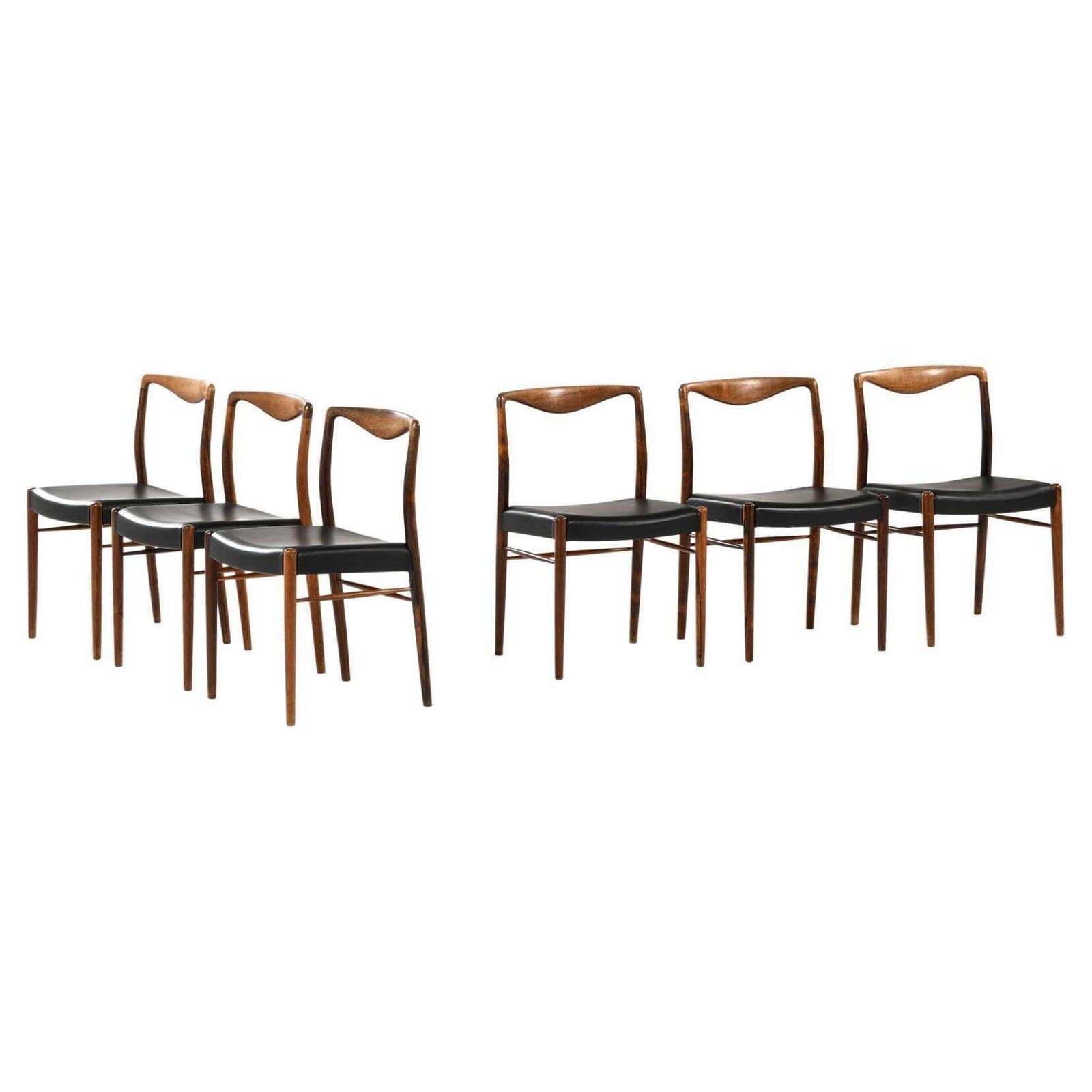 Kai Lyngfeldt Larsen Dining Chairs Produced By Søren Willadsen Møbelfabrik