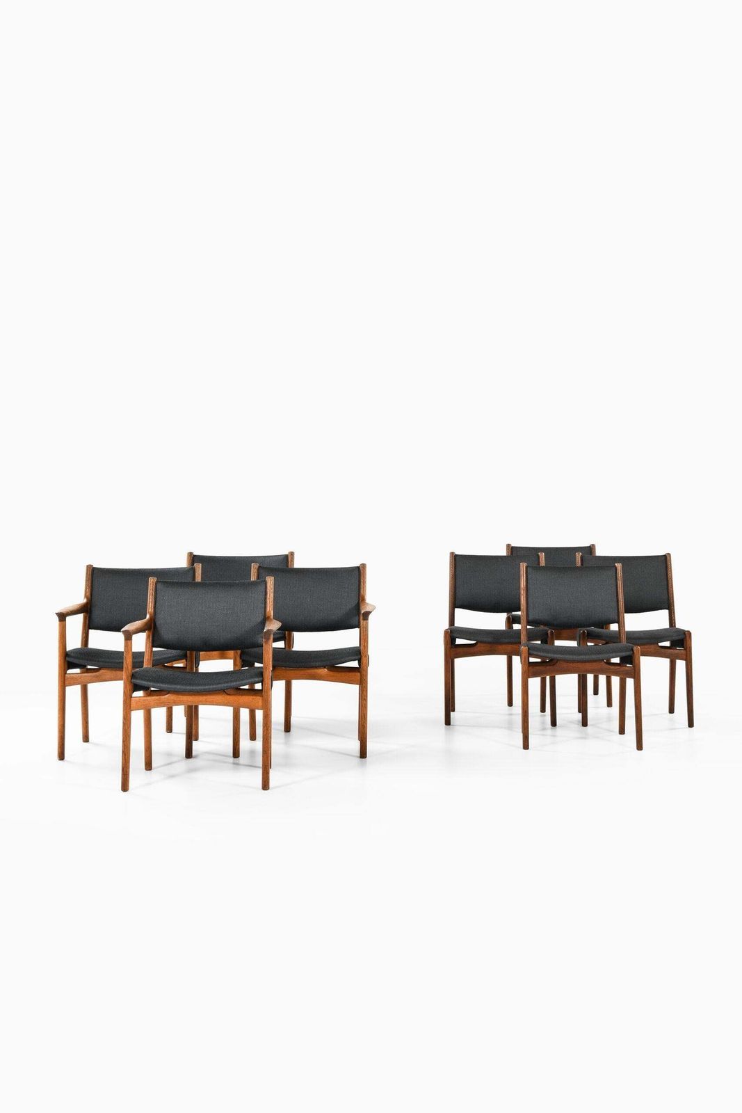 Hans Wegner Dining Chairs By Cabinetmaker Johannes Hansen In Denmark photo Furniture