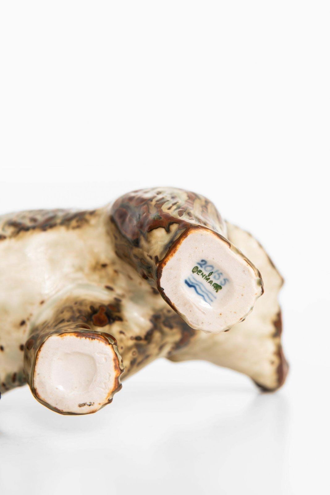 Knud Kyhn Ceramic Bear Nr 20155 Produced By Royal Copenhagen In Denmark photo for sale