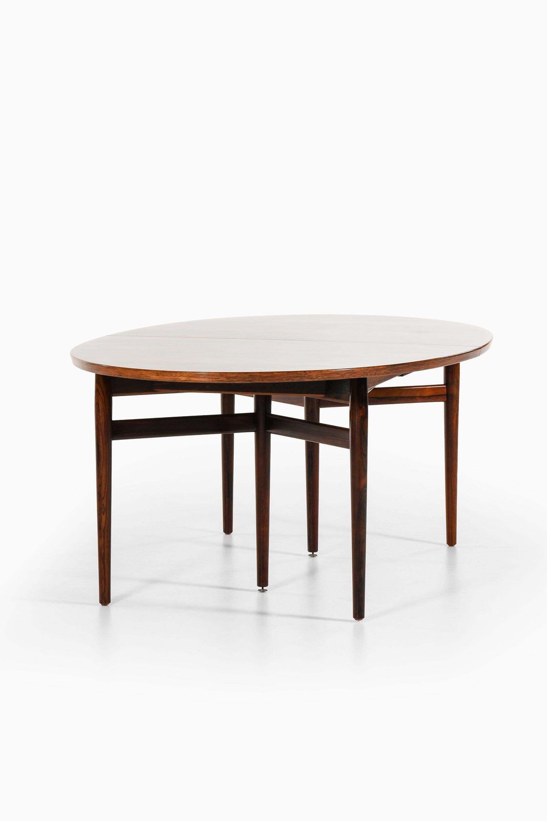 Dining Table In Rosewood And Leather By Arne Vodder, 1950's photo furniture
