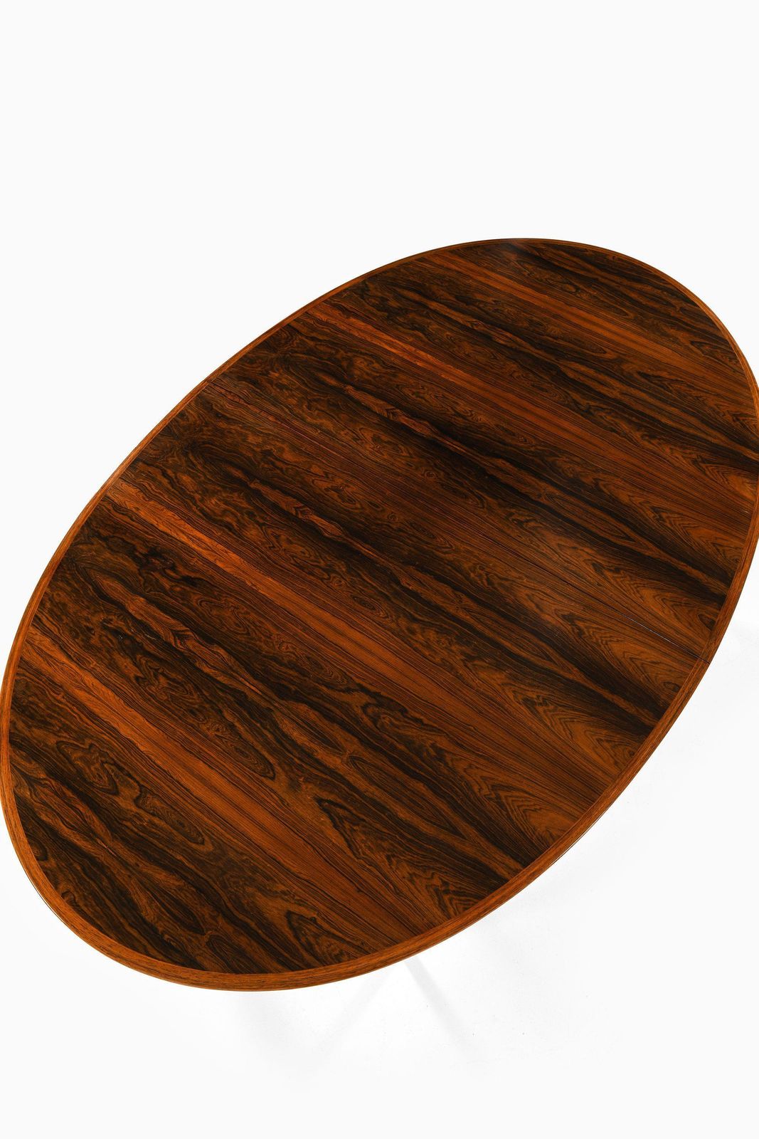 Dining Table In Rosewood And Leather By Arne Vodder, 1950's photo for sale