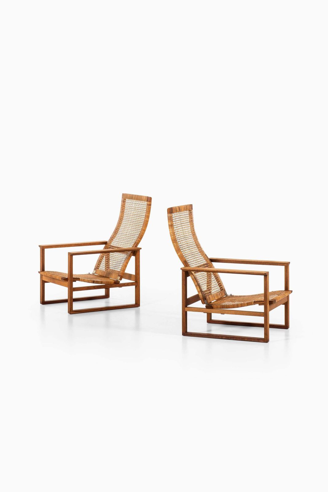 Børge Mogensen Easy Chairs Model Bm 2254 By Fredericia Stolefabrik In Denmark photo for sale