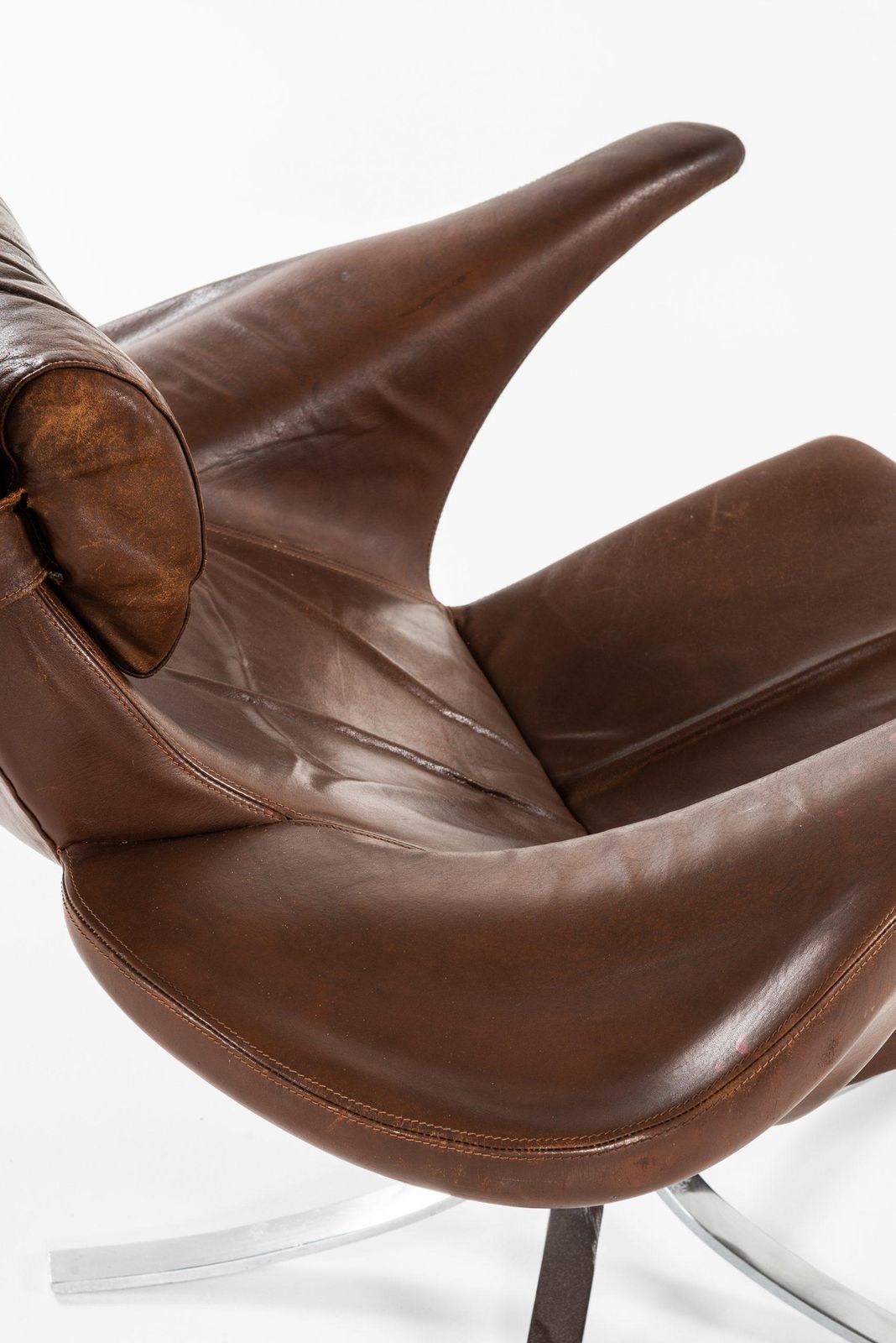 Furniture Gösta Berg Easy Chair With Stool Model Måsen / Seagull By Fritz Hansen photo