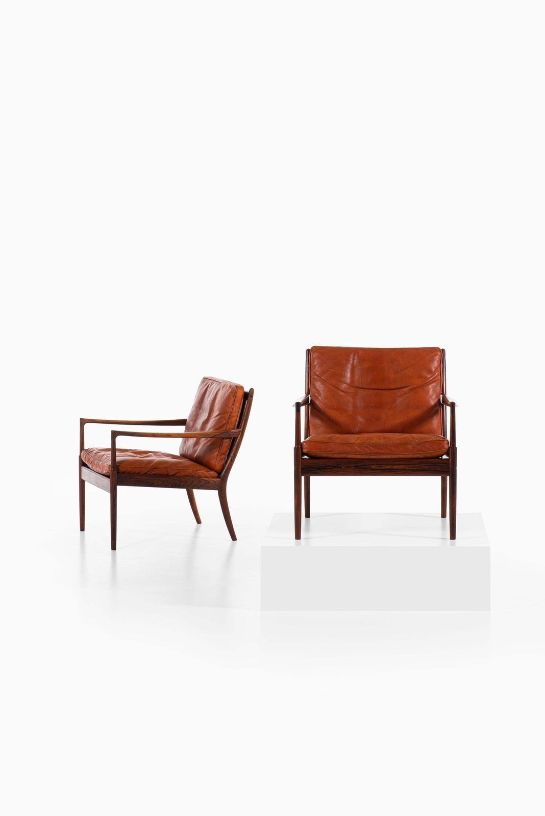 Ib Kofod Larsen Easy Chairs Model Samsö Produced By Ope In Sweden photo furniture