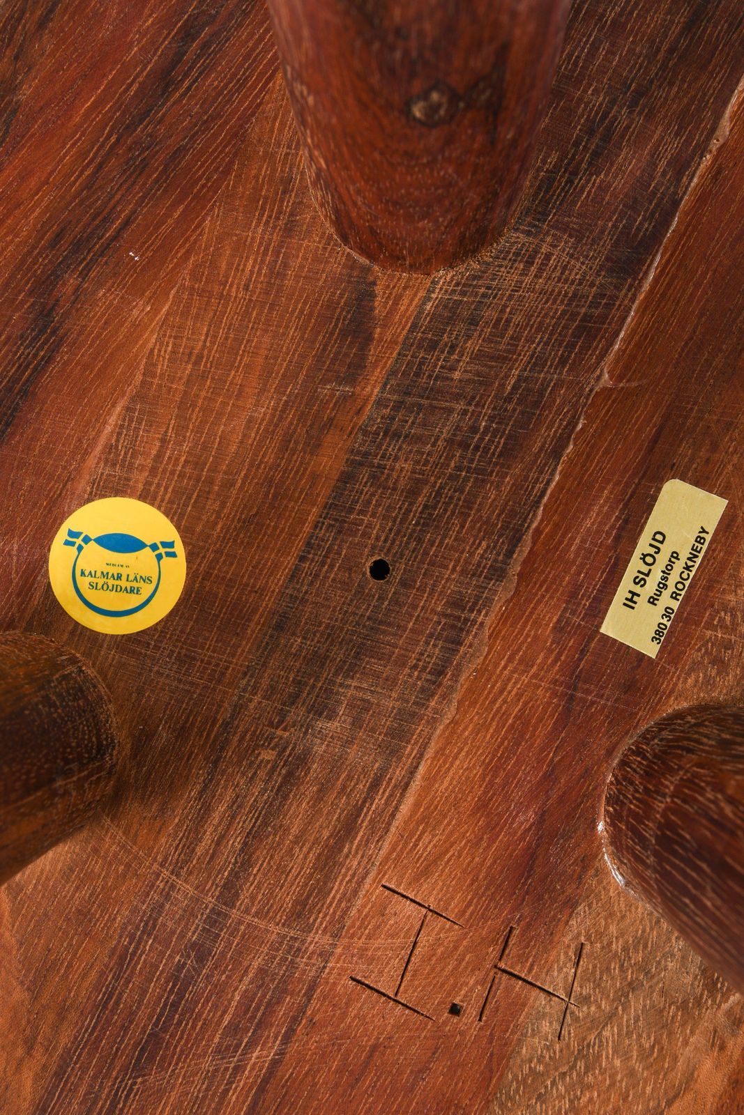 Small Stool In Jatoba Wood By Ingvar Hildingsson, 1980's photo vinterior