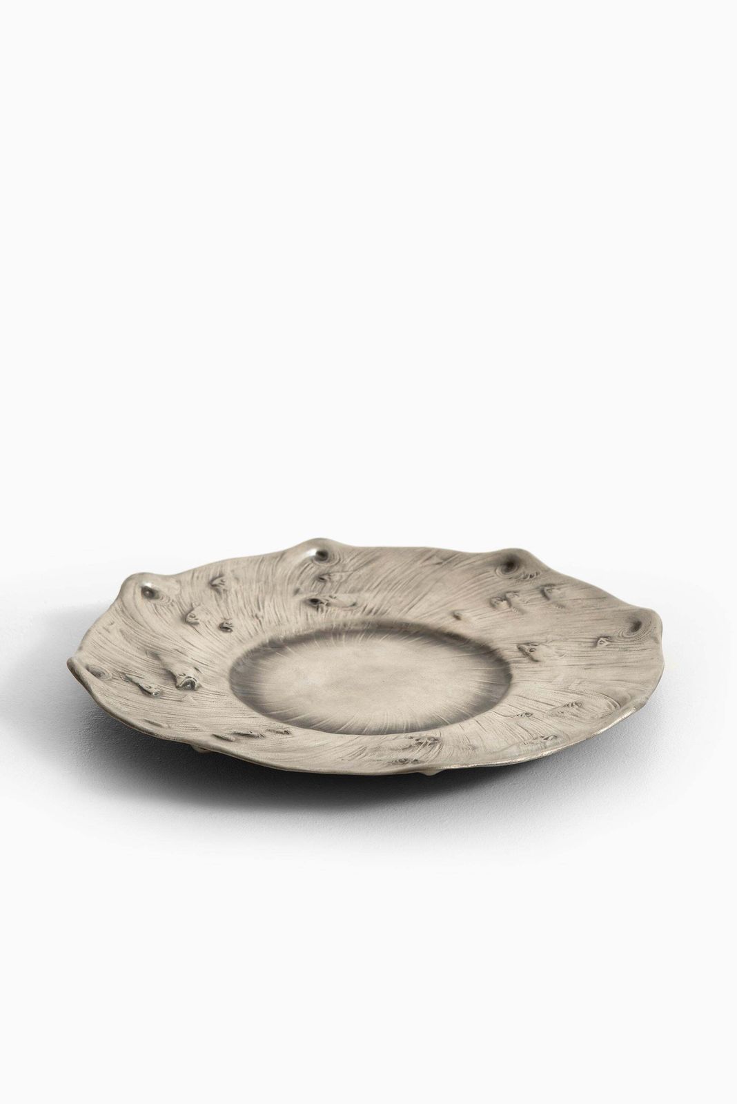 Olof Ahlberg Dish In Pewter Produced By Schreuder & Olsson In Stockholm, Sweden photo for sale