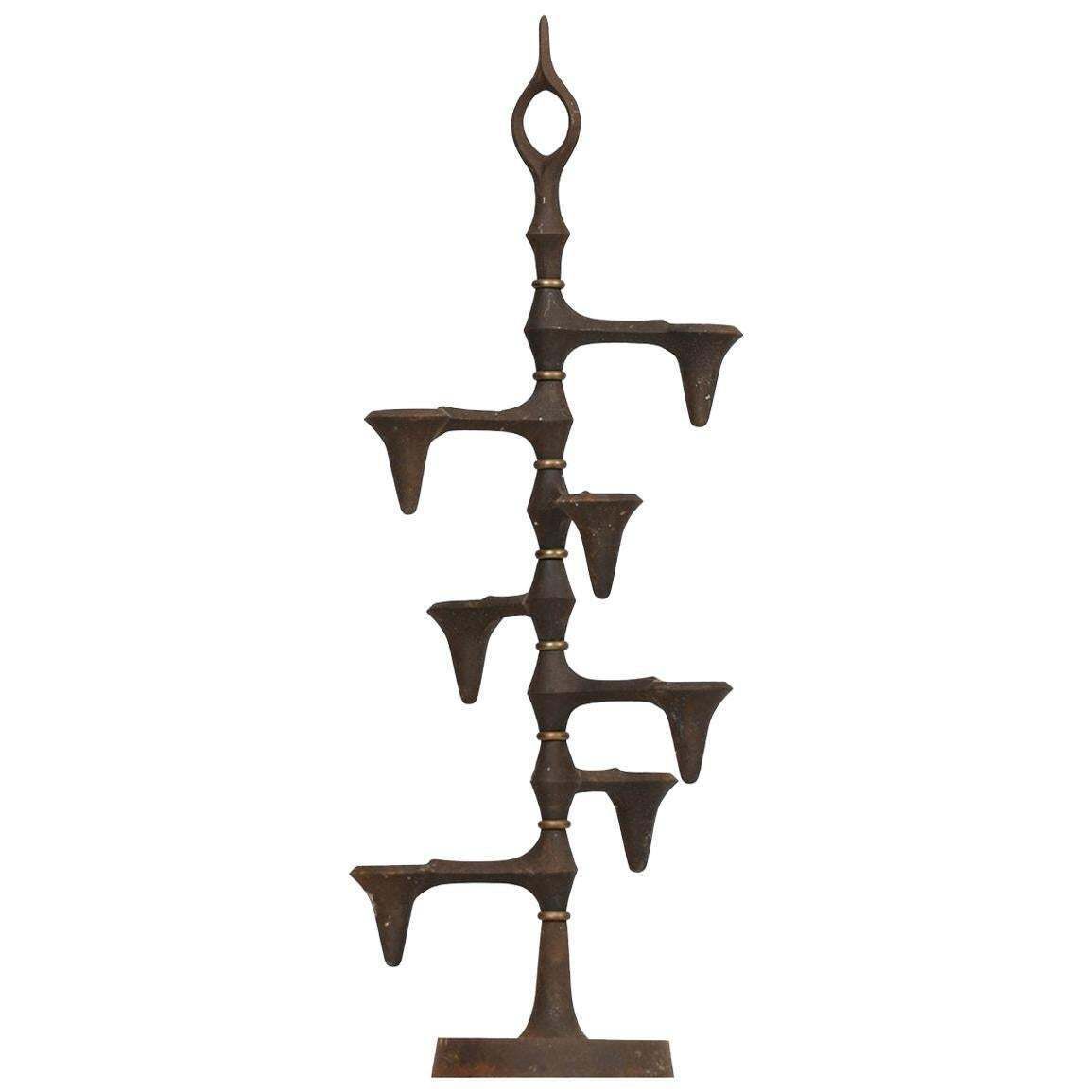 Jens Harald Quistgaard Candlestick Produced By Dansk In Denmark