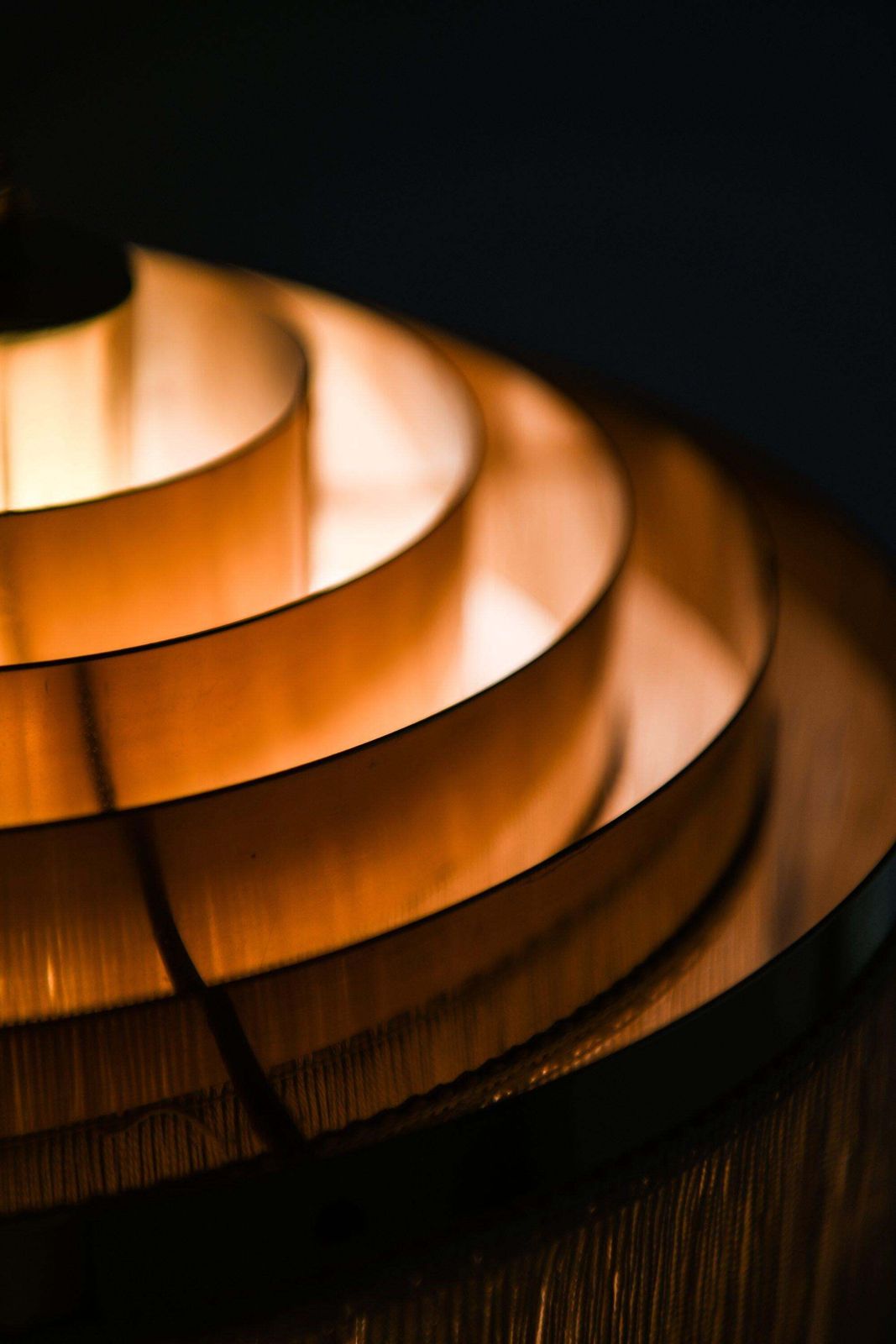 Ceiling Lamp In Brass And Silk Fringes By Hans Agne Jakobsson, 1950's photo vinterior