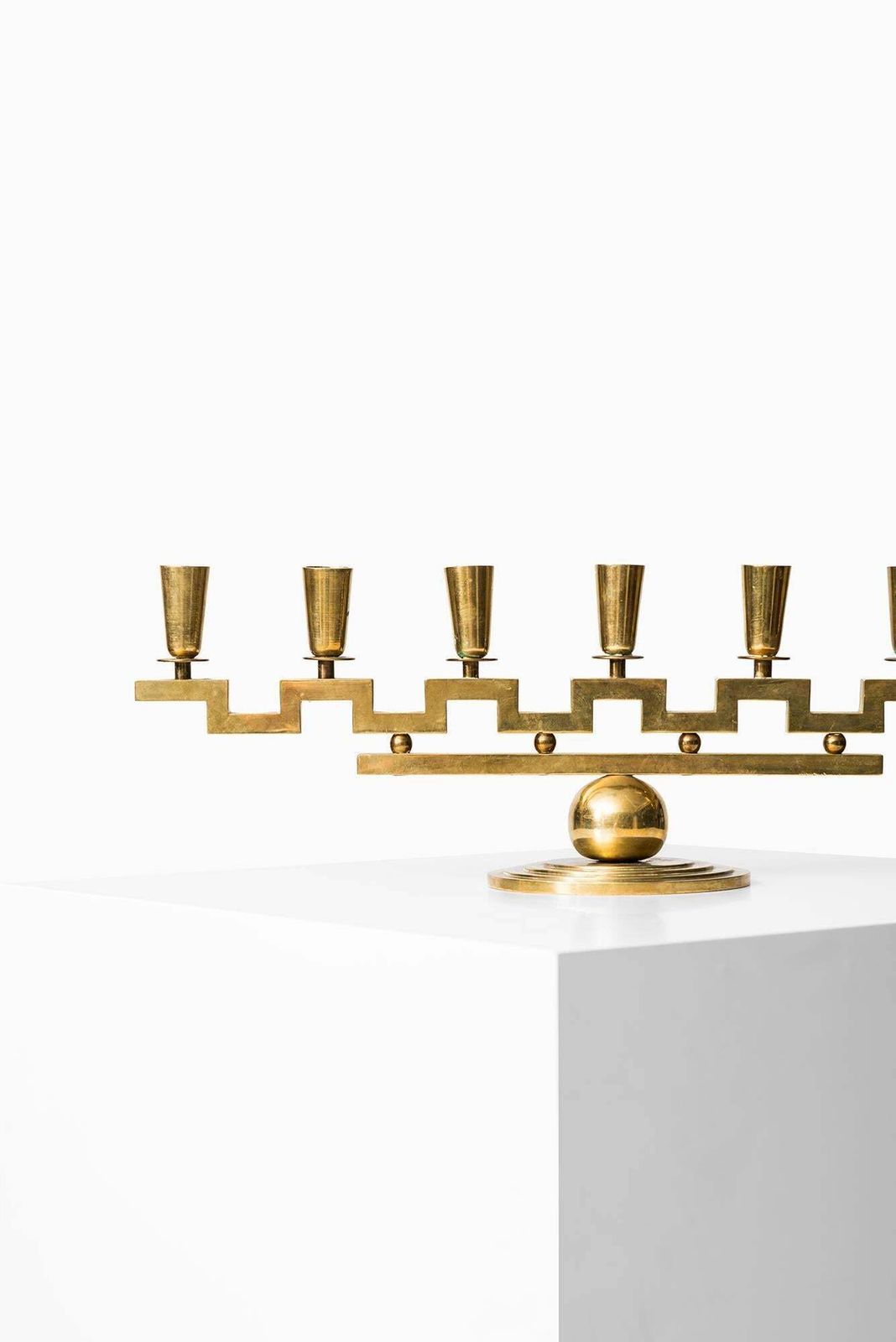 Lars Holmström Candlestick In Brass By Lars Holmström In Arvika, Sweden photo furniture