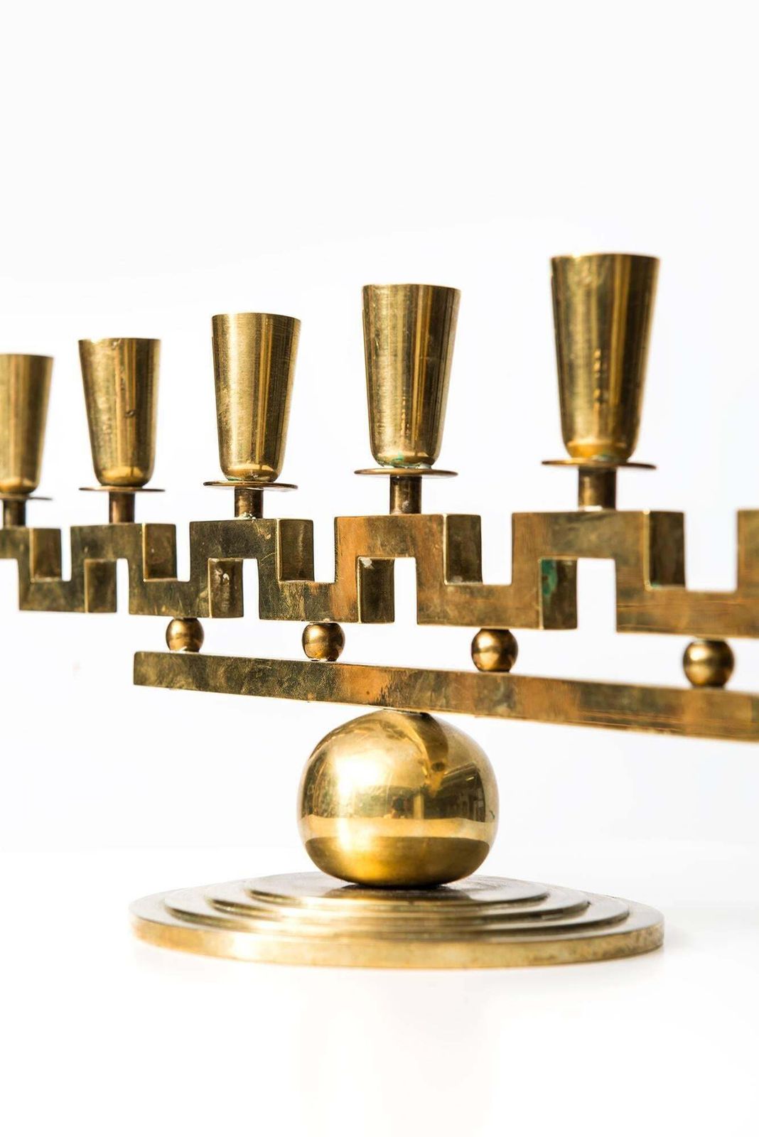 Lars Holmström Candlestick In Brass By Lars Holmström In Arvika, Sweden photo 3822.0