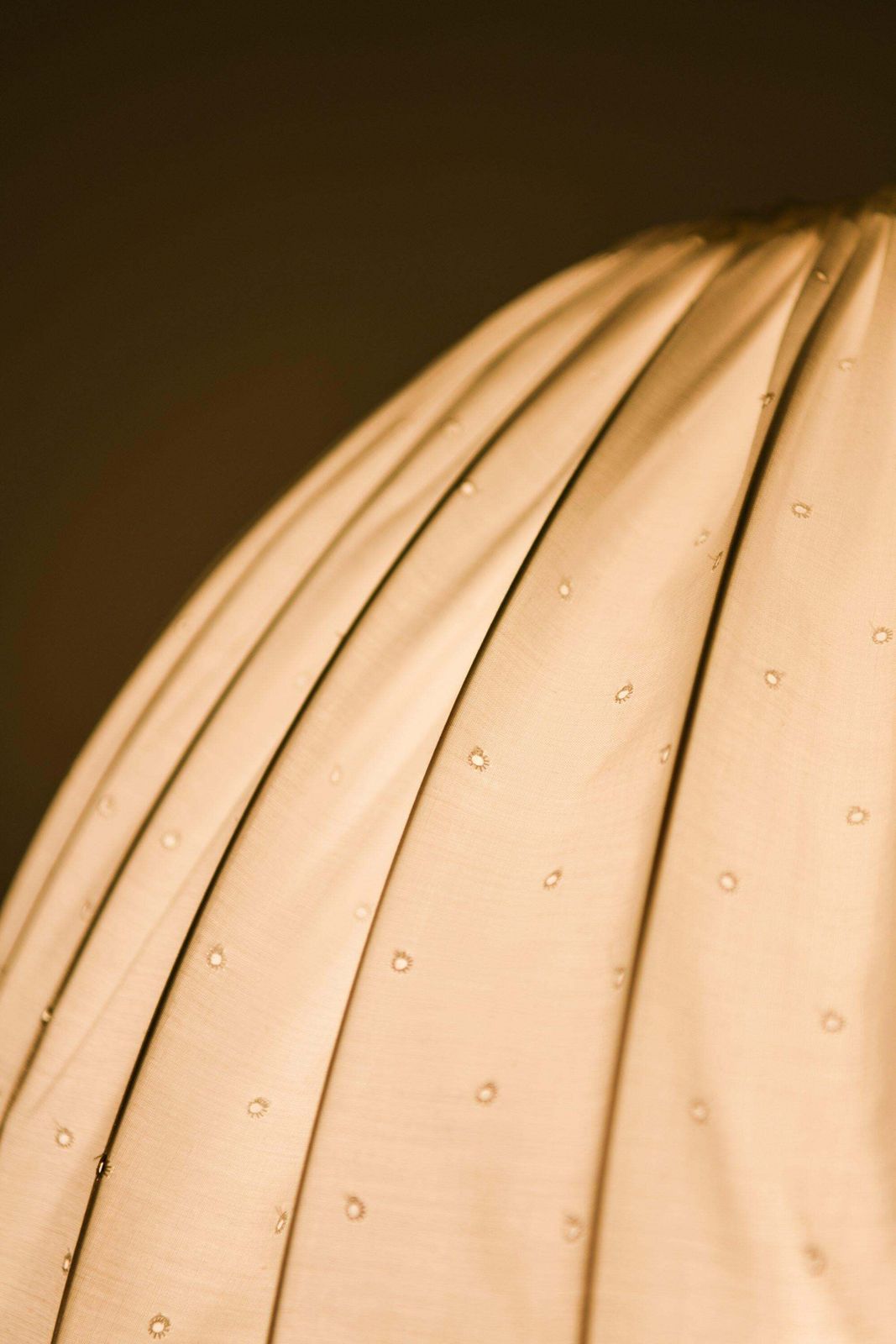 Ceiling Lamp In Brass And White Fabric By Hans Agne Jakobsson, 1960's photo Lighting