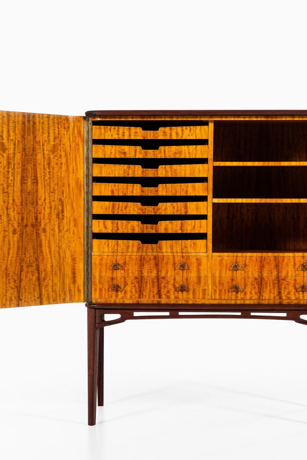 Unique Cabinet In Rosewood And Burlwood Produced In Sweden photo buy