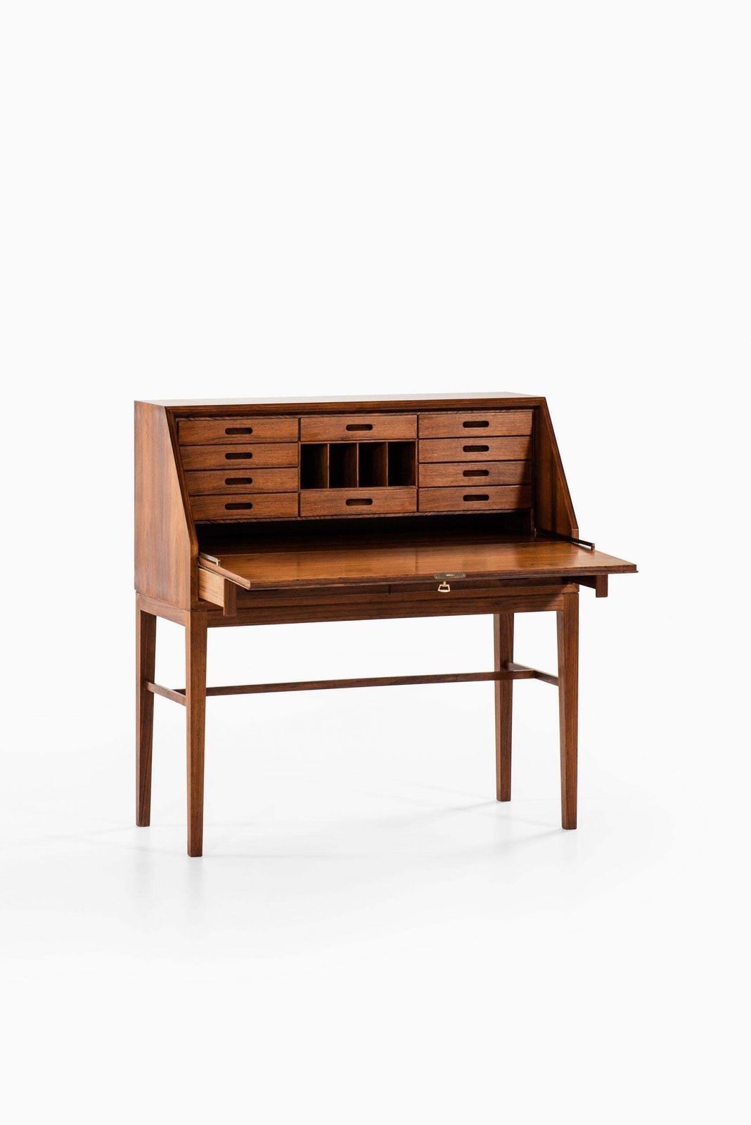 Furniture Kai Winding Bureau / Secretaire Produced By Cabinetmaker P. Jeppesen In Denmark photo