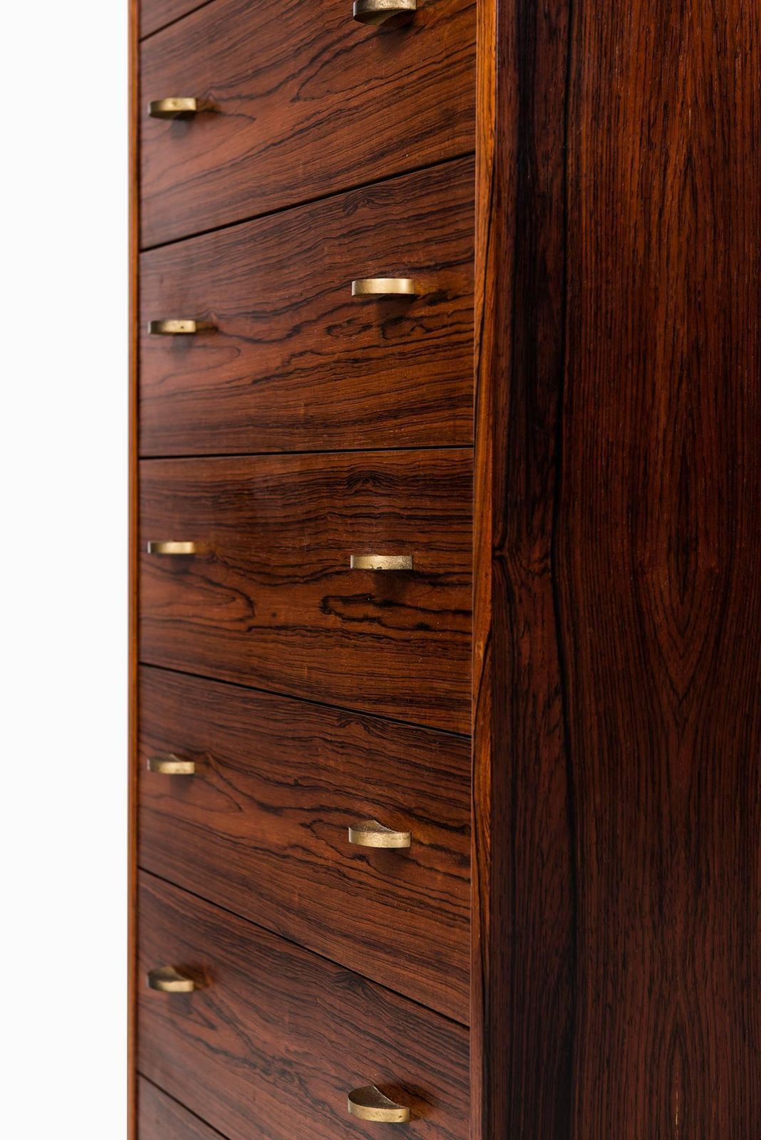 Torbjørn Afdal Bureau In Rosewood And Brass By Mellemstrans Møbelsnedkeri photo vinterior