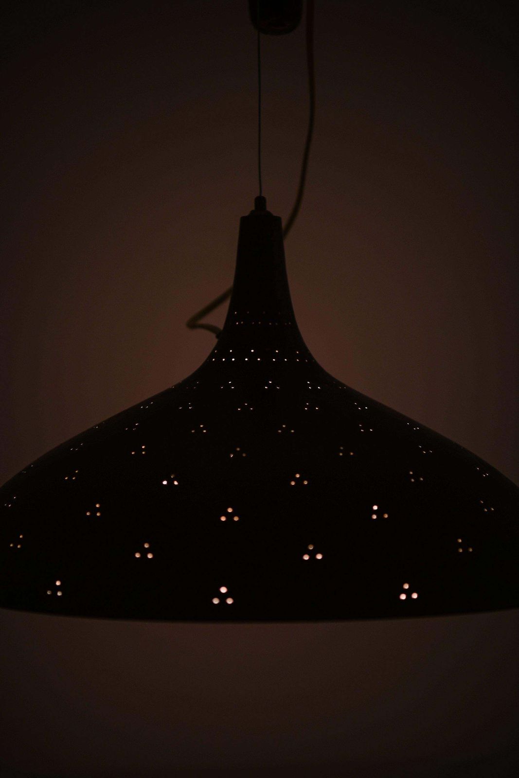 Ceiling Lamp In Brass And Glass By Paavo Tynell, 1950's photo vinterior