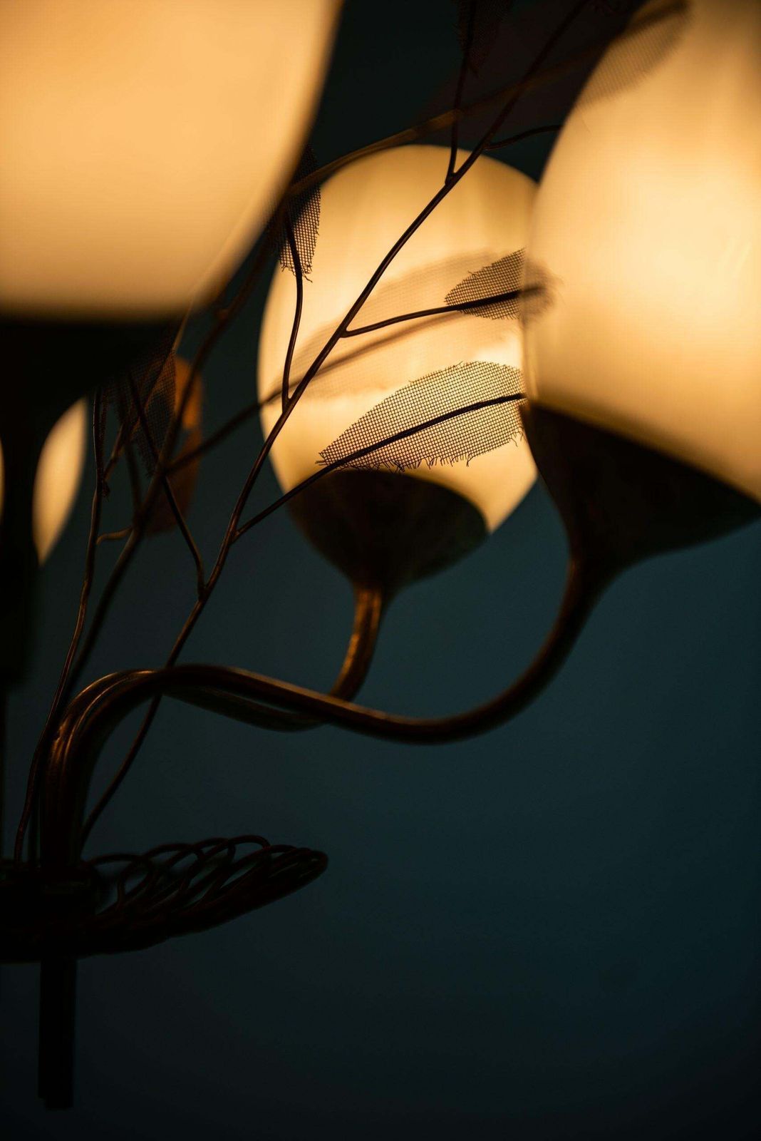21233.0 Paavo Tynell Ceiling Lamp Model 9020/6 Produced By Taito Oy In Finland photo