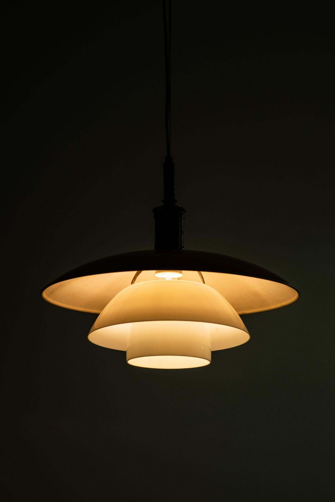 Poul Henningsen Ceiling Lamp Model Ph 5/5 Produced By Louis Poulsen In Denmark photo vintage