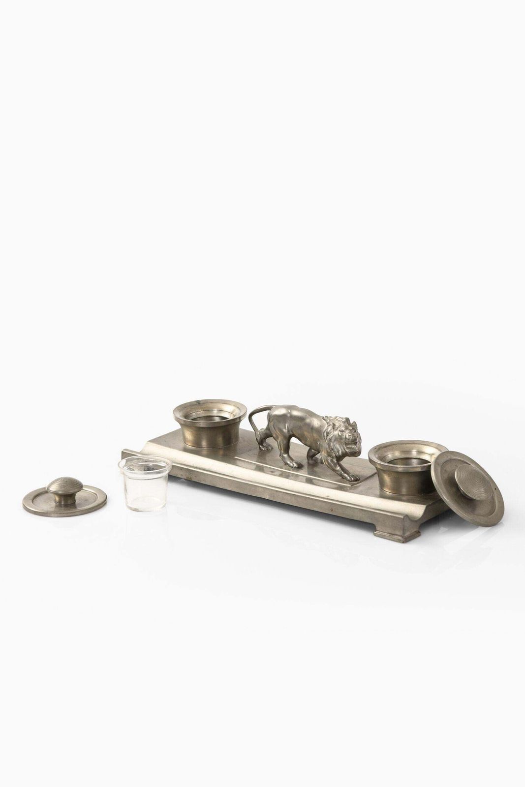 Nils Fougstedt Ink Stand Produced By Fabriksaktiebolaget Kronsilver In Sweden photo vinterior