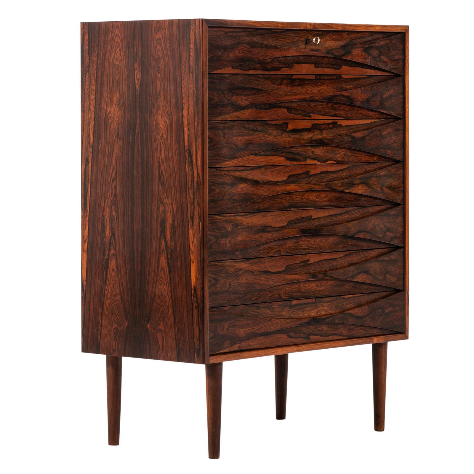Arne Vodder Attributed Bureau Produced By N.C. Møbler In Denmark