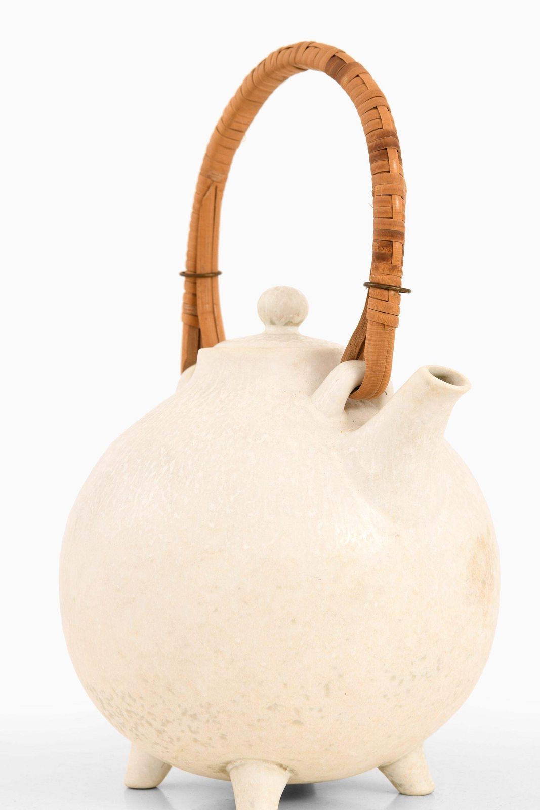 Teapot In Stoneware And Cane By Gunnar Nylund, 1960’s Rörstrand photo furniture