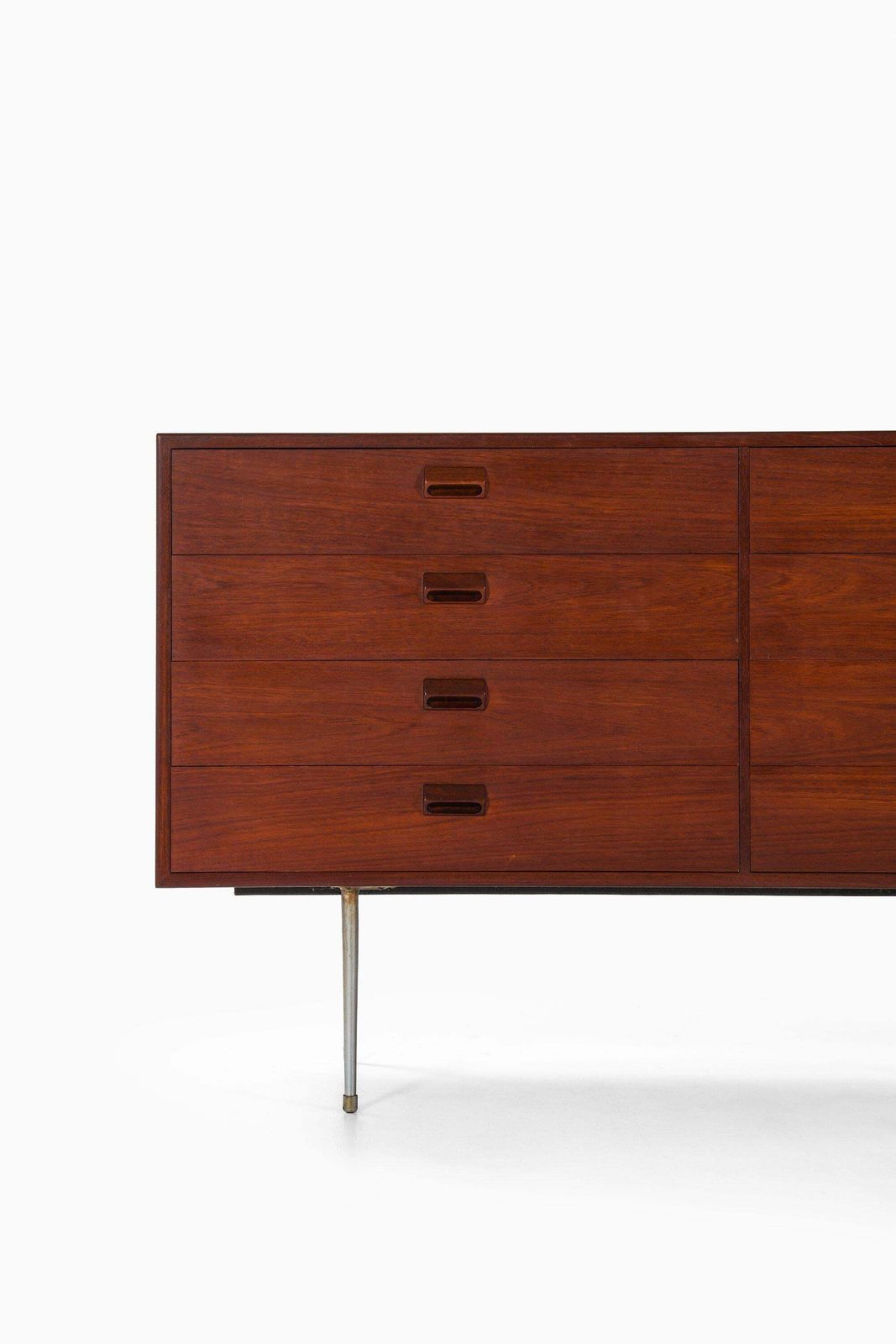 Sideboard/Bureau In Teak And Steel By Børge Mogensen, 1950s photo Furniture