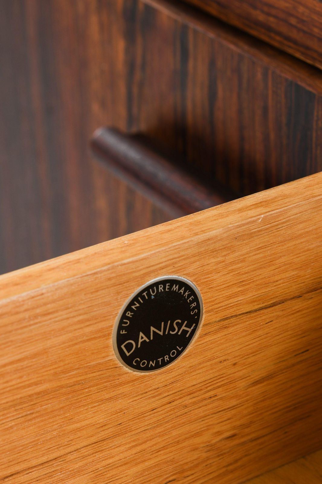 photo for sale Sideboard In Rosewood And Steel By Ib Kofod Larsen, 1960s