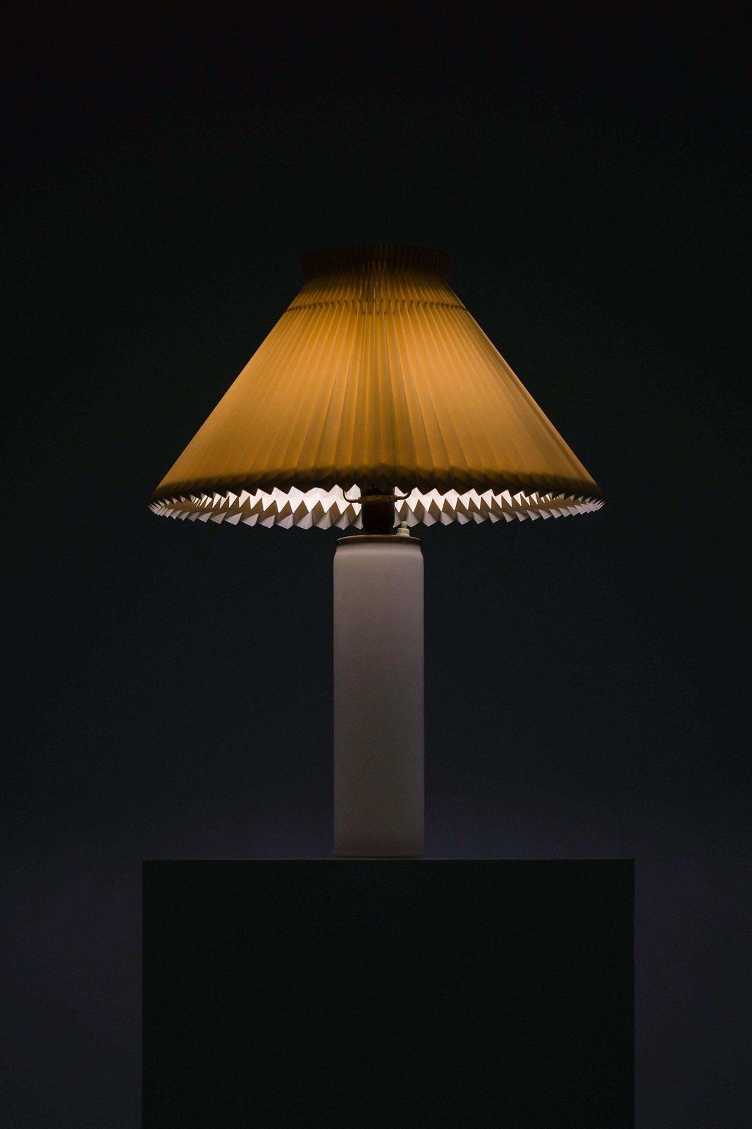 Table Lamp In Brass And Frosted Glass By Uno And östen Kristiansson, 1960's photo for sale