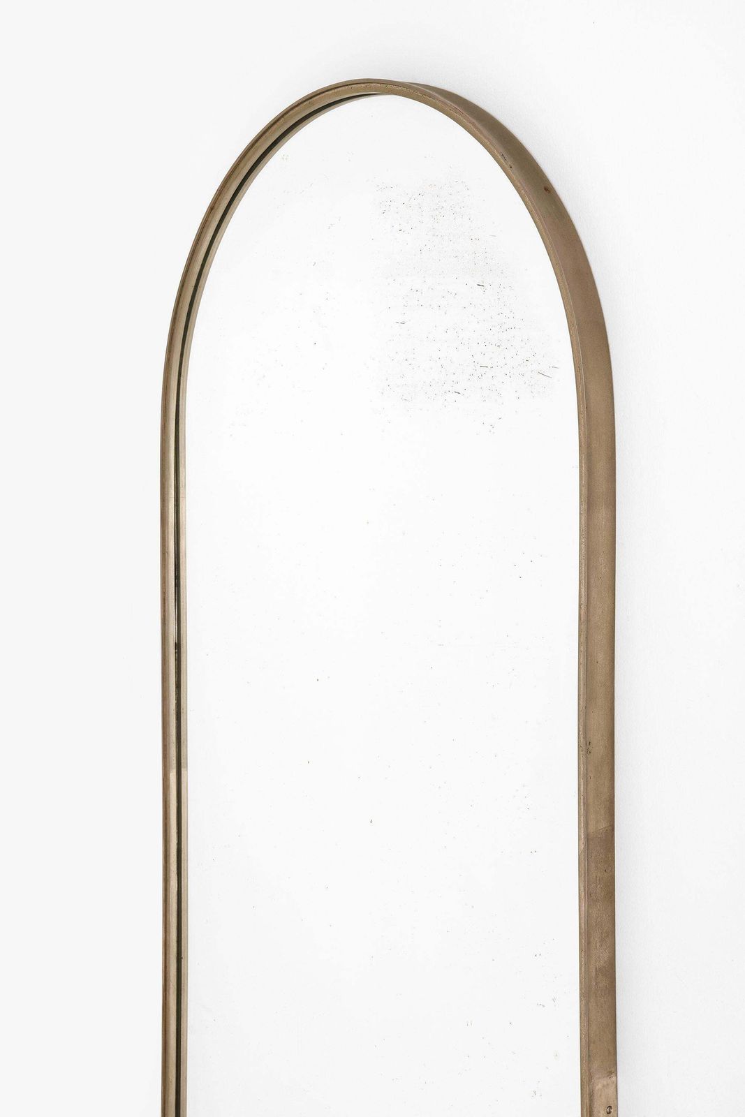 Rare And Large Mirror In Nickel Plated Steel, 1950's photo Home Decor