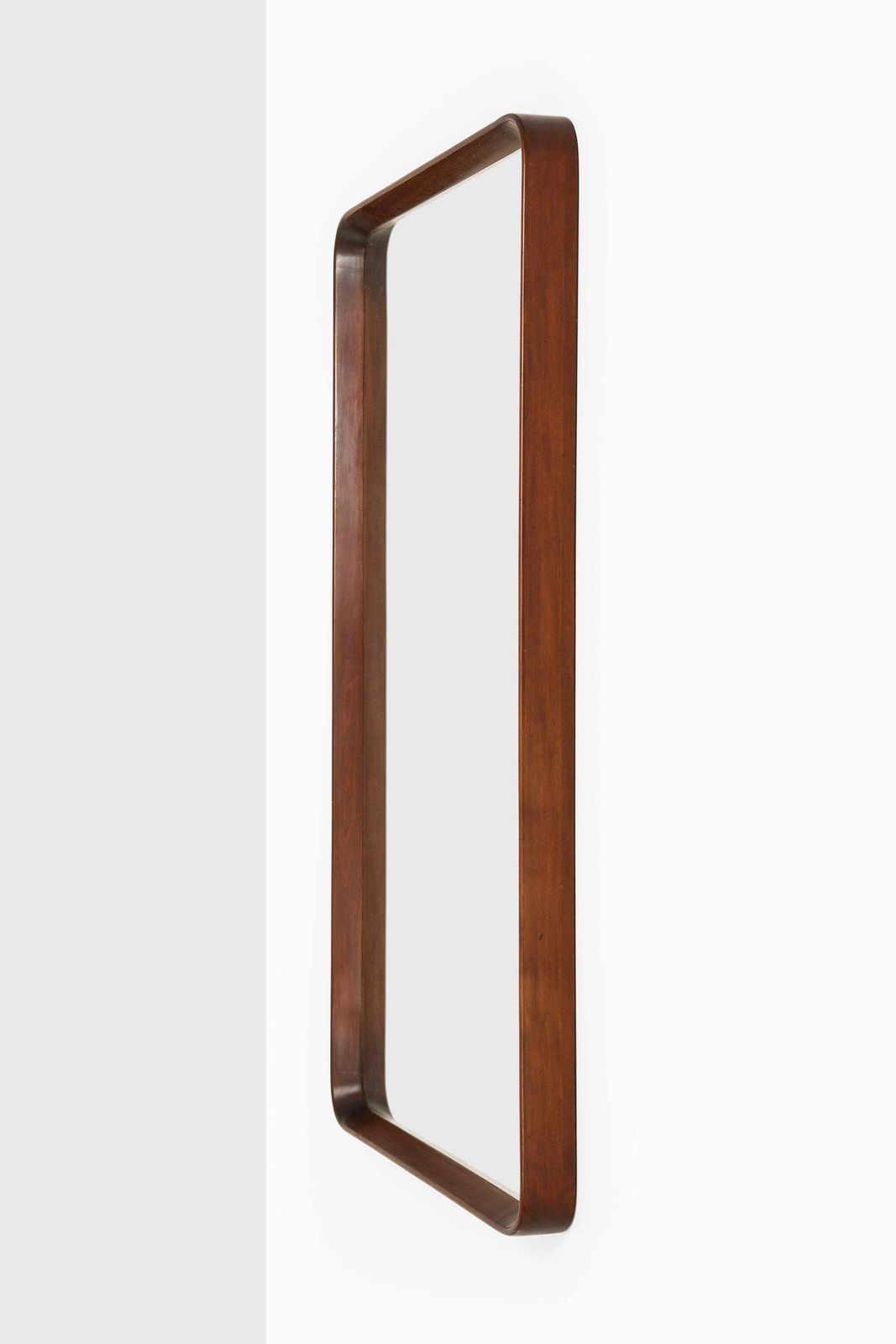 Rare Mid Century Large Mirror In Mahogany, 1940's photo for sale